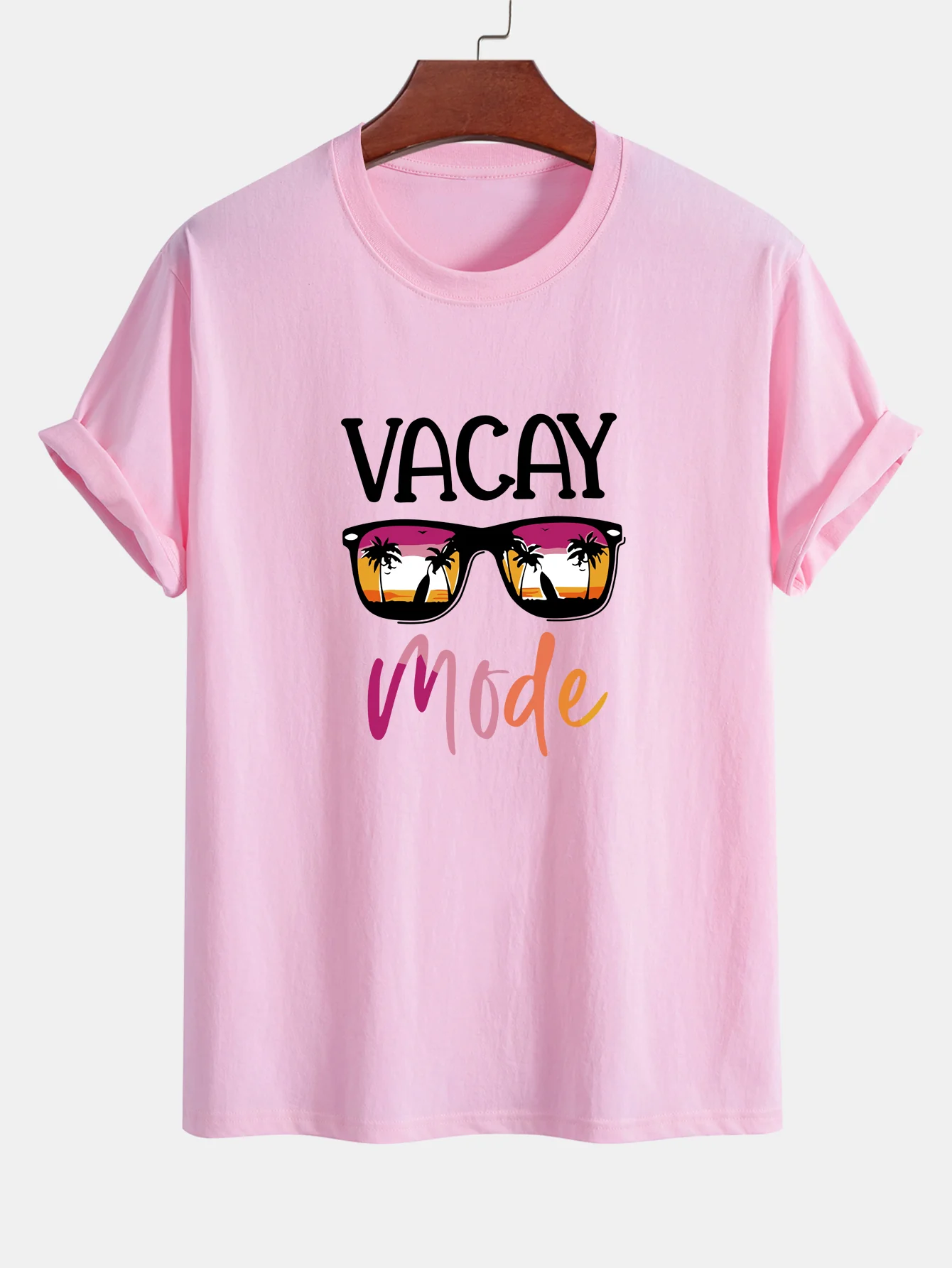 Regular Fit Vacay Mode Print Baumwoll-T-Shirt - Image 10