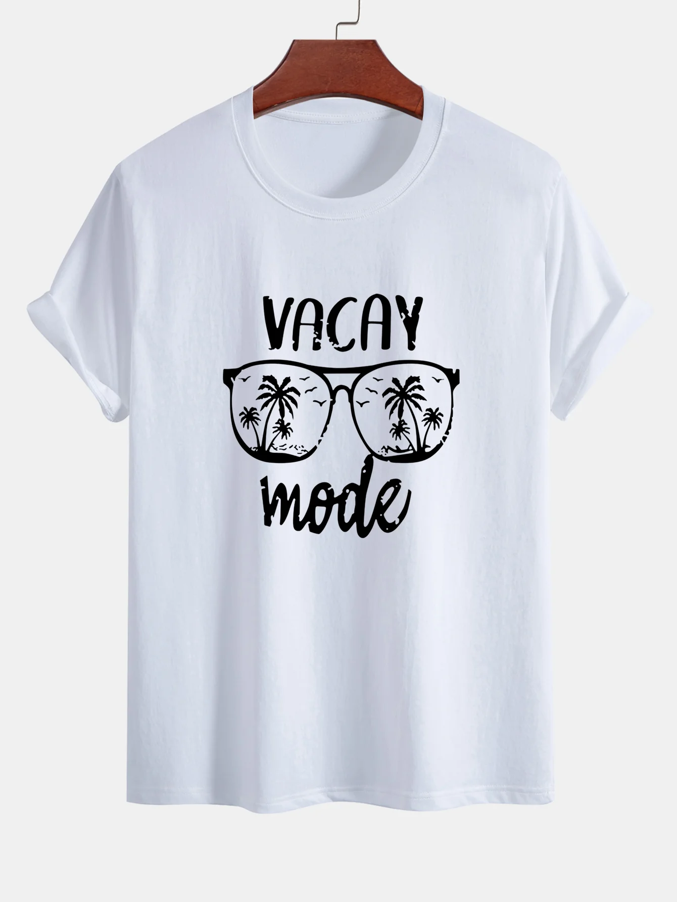 Regular Fit Vacay Mode Print Baumwoll-T-Shirt