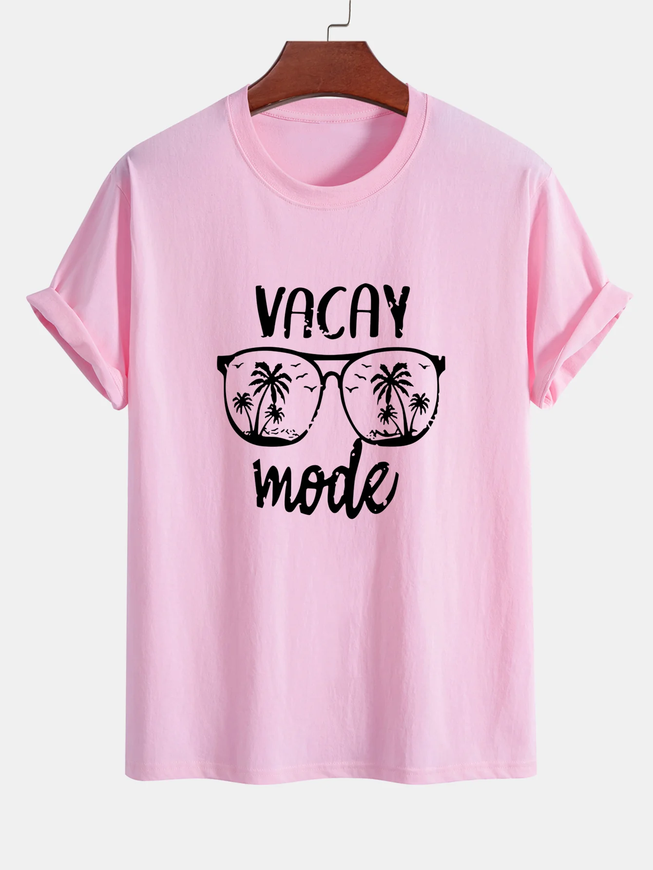 Regular Fit Vacay Mode Print Baumwoll-T-Shirt - Image 10