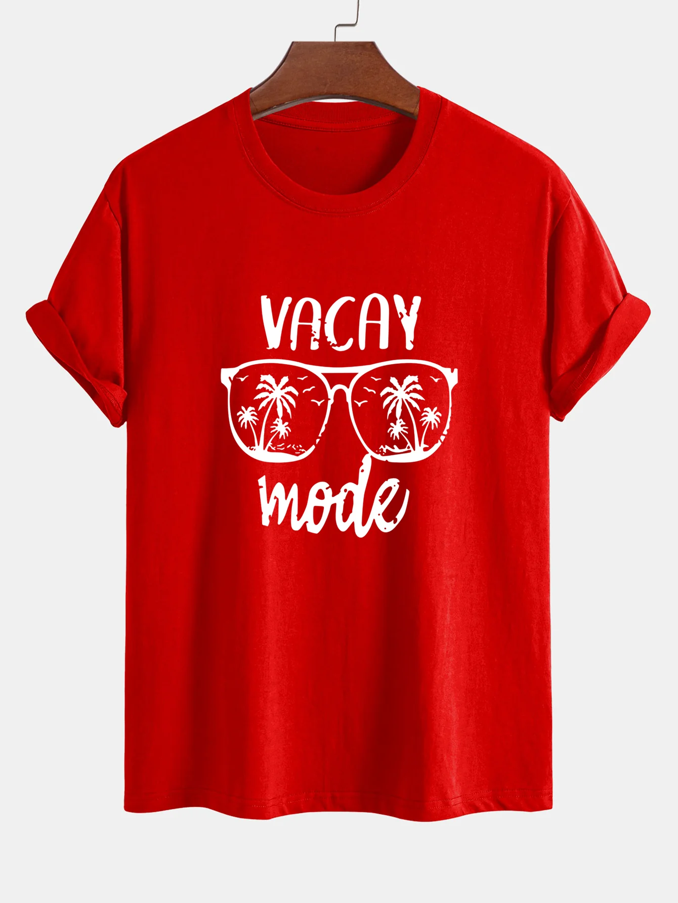 Regular Fit Vacay Mode Print Baumwoll-T-Shirt - Image 15