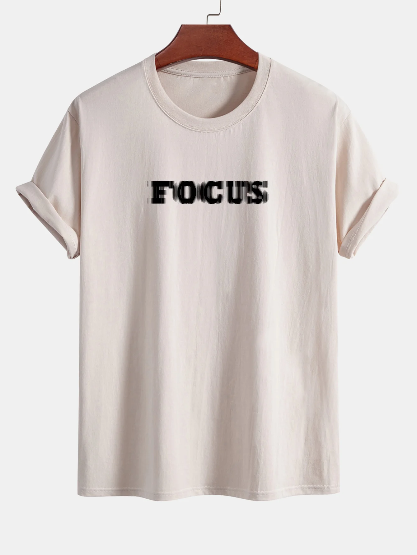 Regular Fit Vague Focus Print Baumwoll-T-Shirt - Image 10