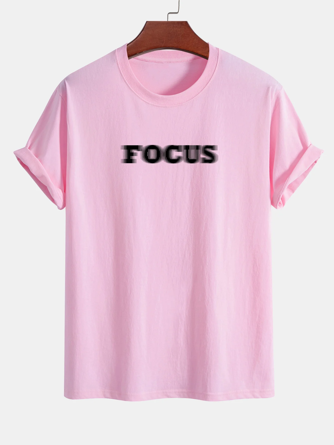 Regular Fit Vague Focus Print Baumwoll-T-Shirt - Image 11