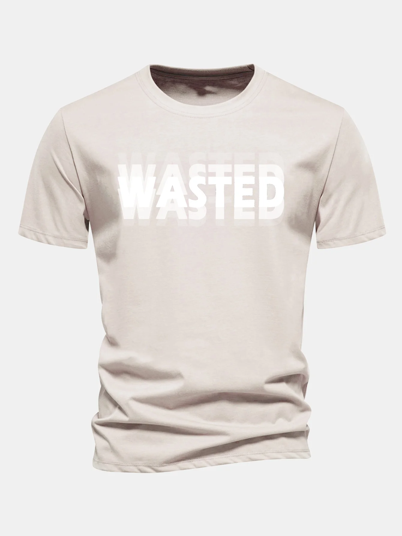 Regular Fit Wasted Print Baumwoll-T-Shirt - Image 11