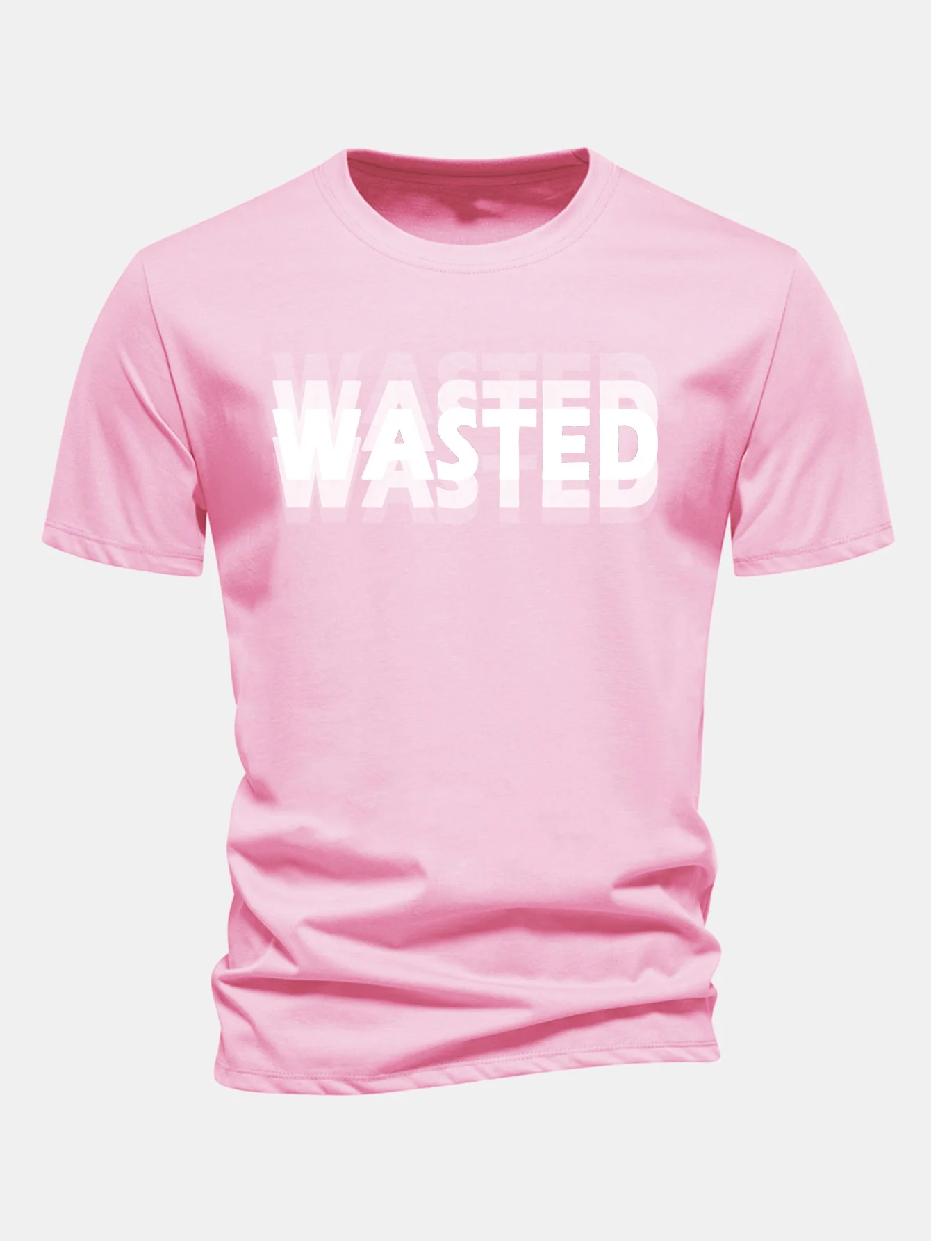 Regular Fit Wasted Print Baumwoll-T-Shirt - Image 12