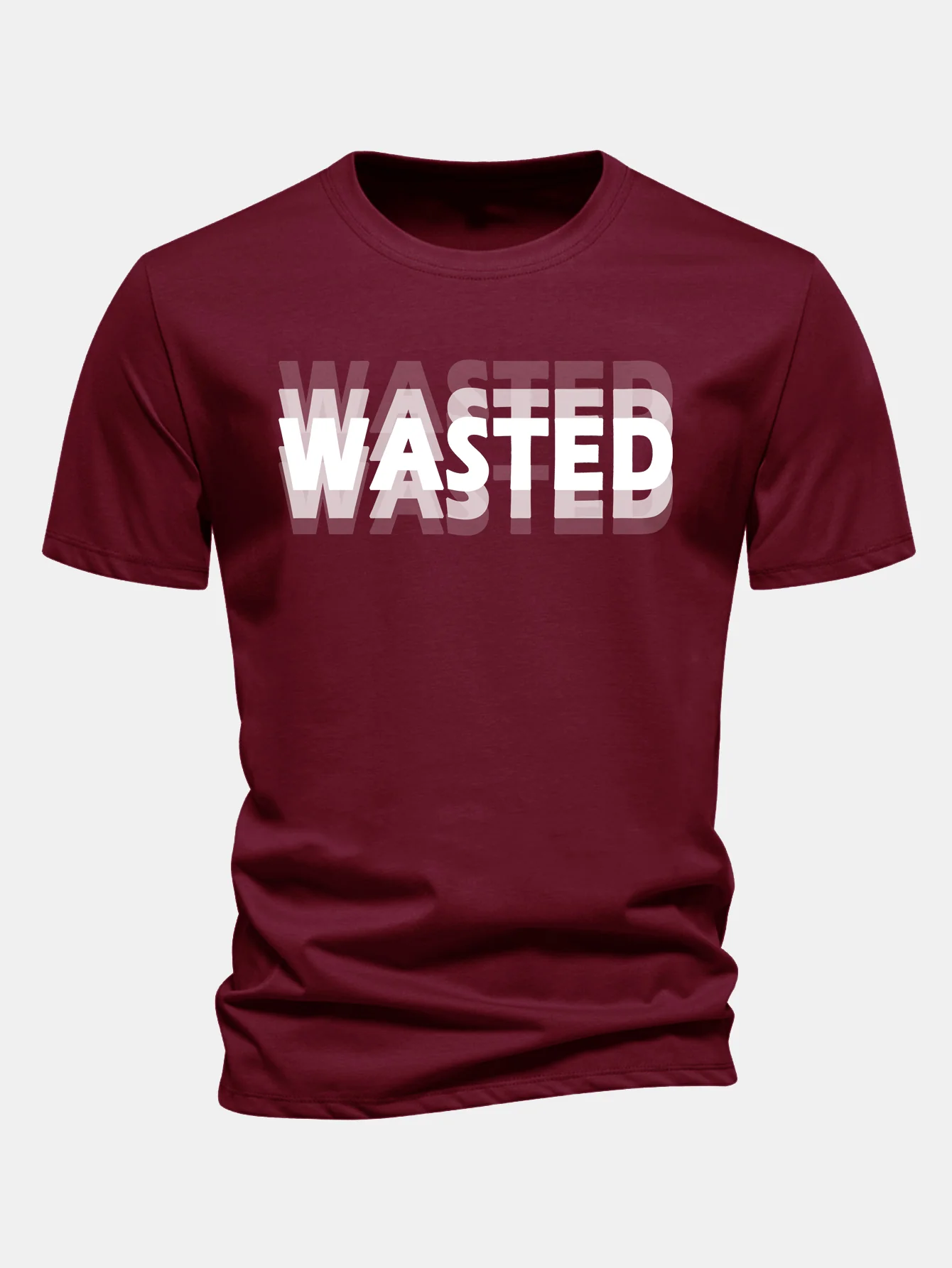 Regular Fit Wasted Print Baumwoll-T-Shirt - Image 5