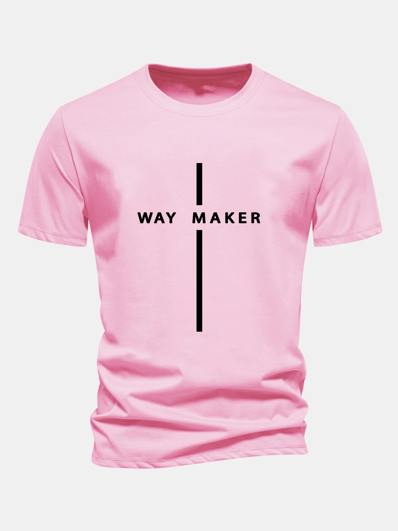 Regular Fit Way Maker Streifenmuster Baumwoll-T-Shirt - Image 5