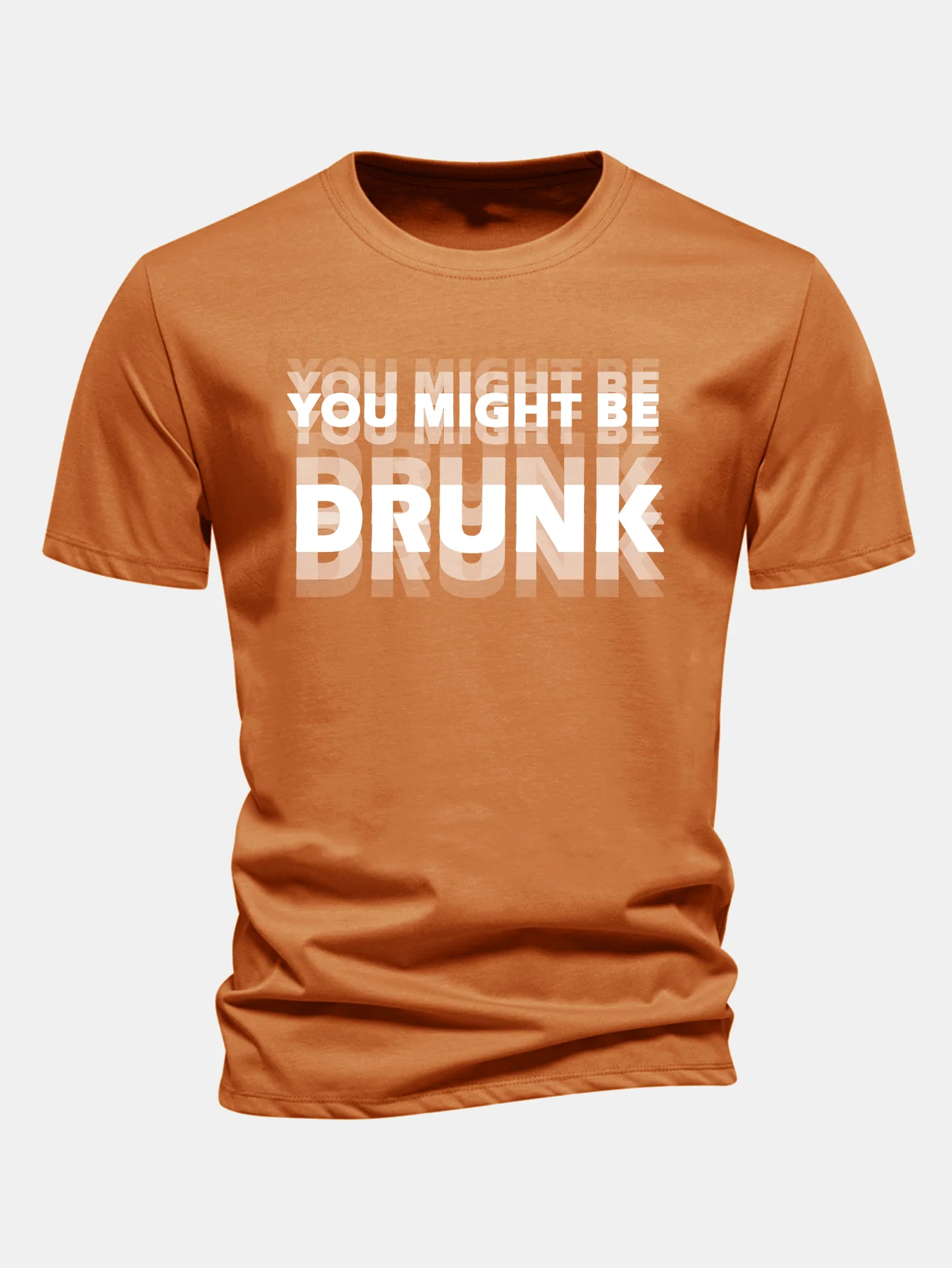 Regular Fit T-Shirt aus Baumwolle mit "You Might Be Drunk"-Aufdruck - Image 3