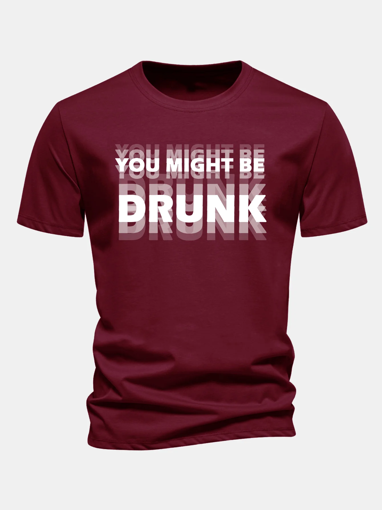Regular Fit T-Shirt aus Baumwolle mit "You Might Be Drunk"-Aufdruck - Image 7