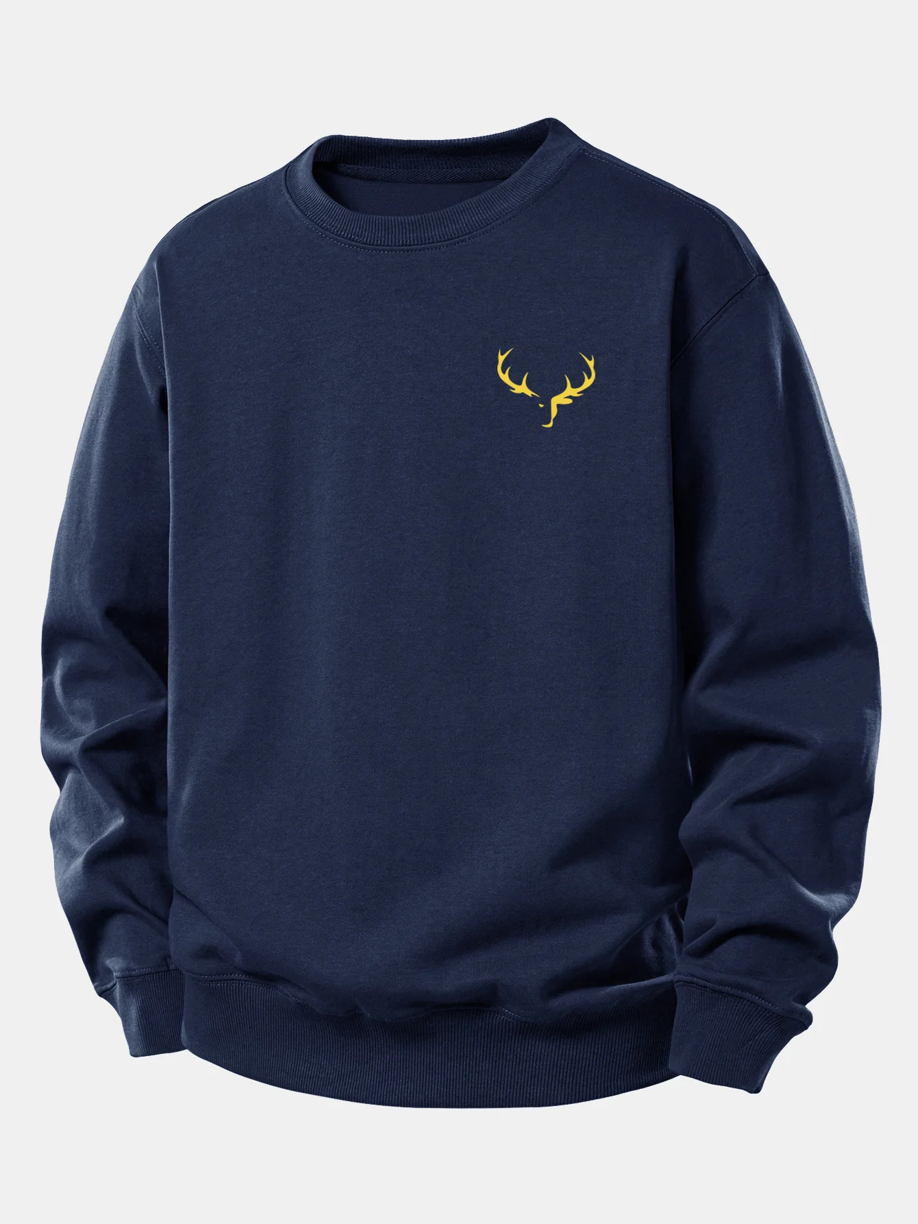 Reindeer Print Relax Fit Sweatshirt - Image 3