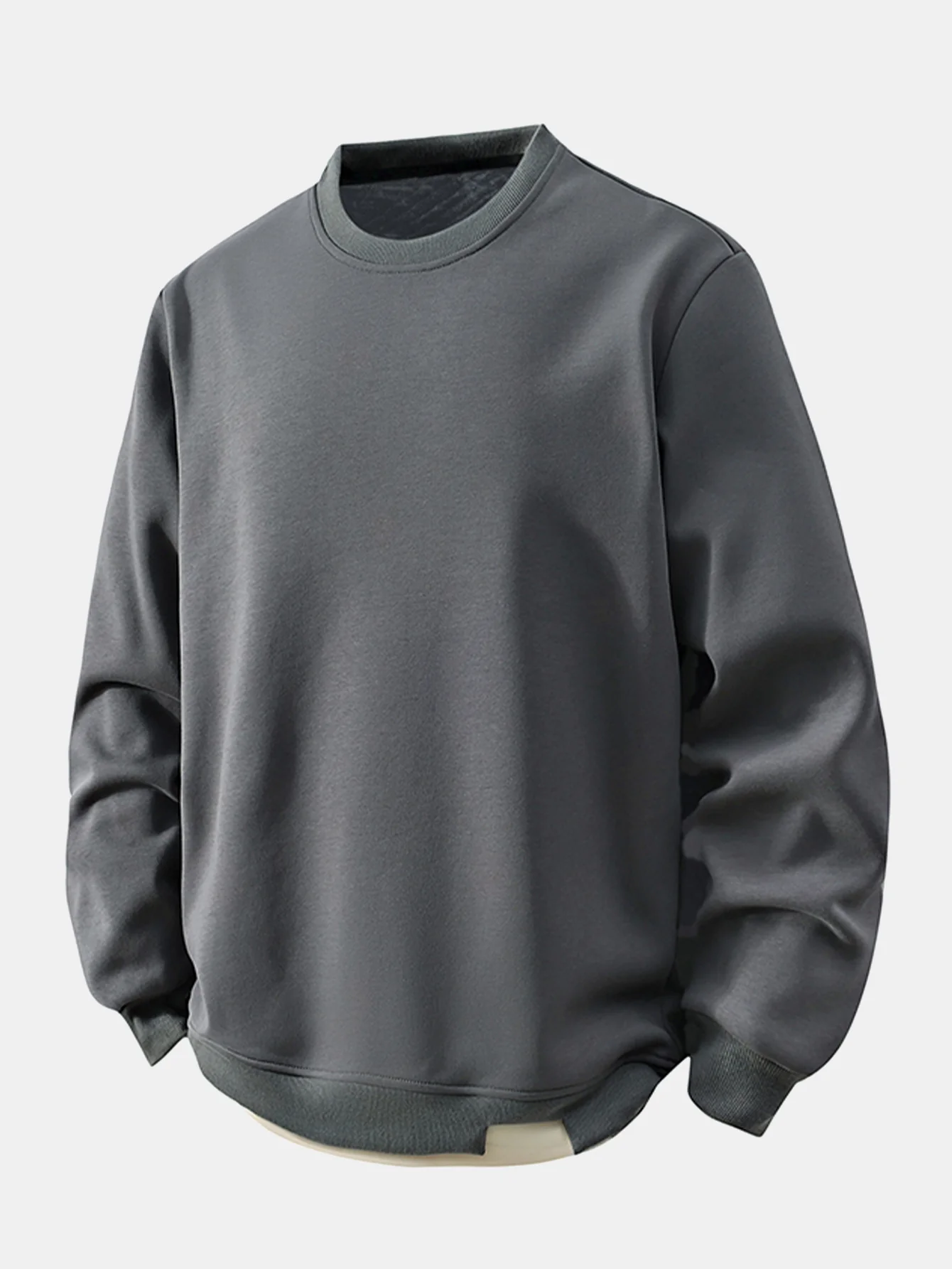 Locker sitzendes 2-in-1 Sweatshirt mit Rundhalsausschnitt - Image 9