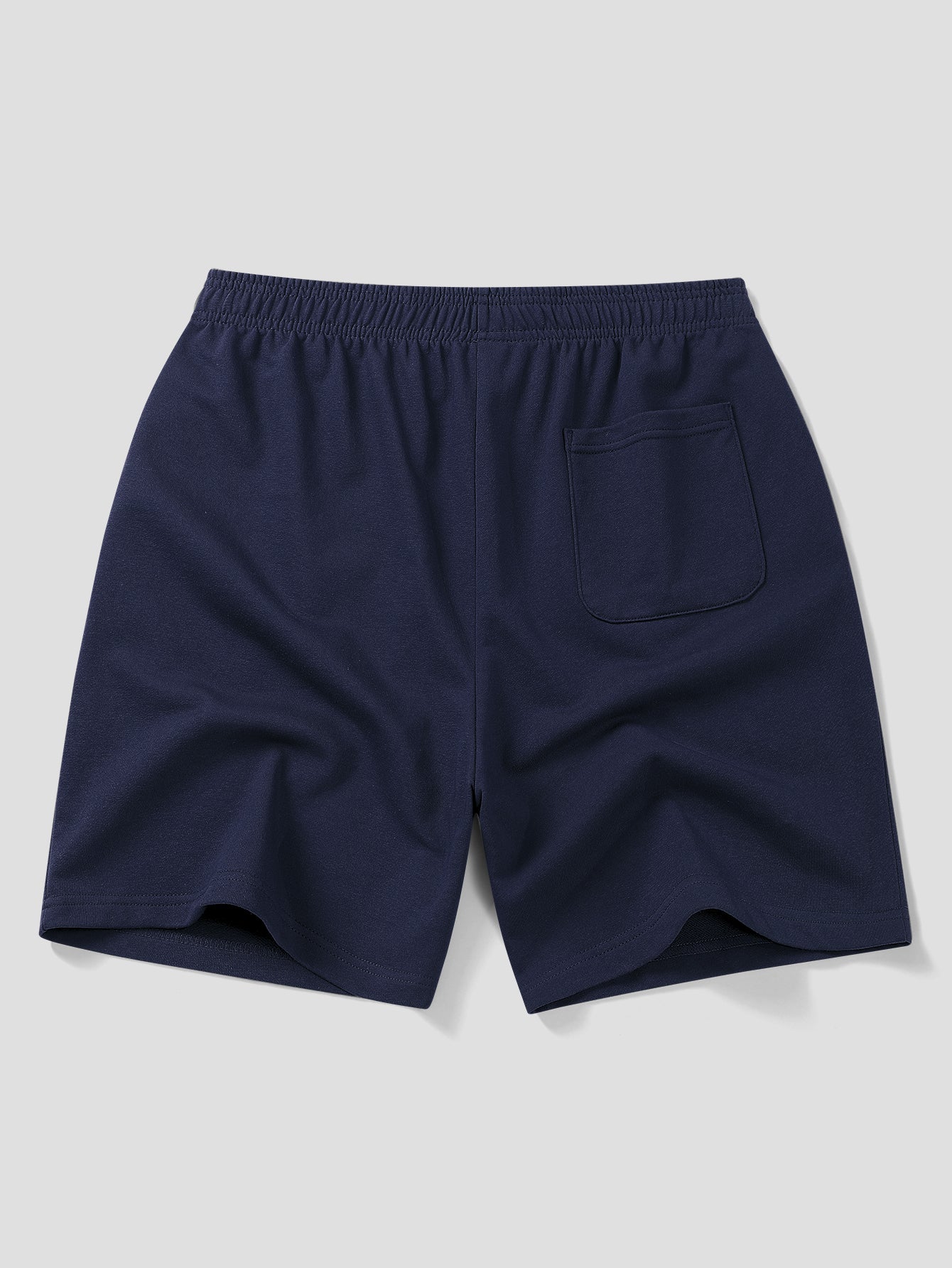 Relax Fit 2 In 1 Notched Collar T-Shirt & Cotton Drawstring 7" Shorts - Image 13