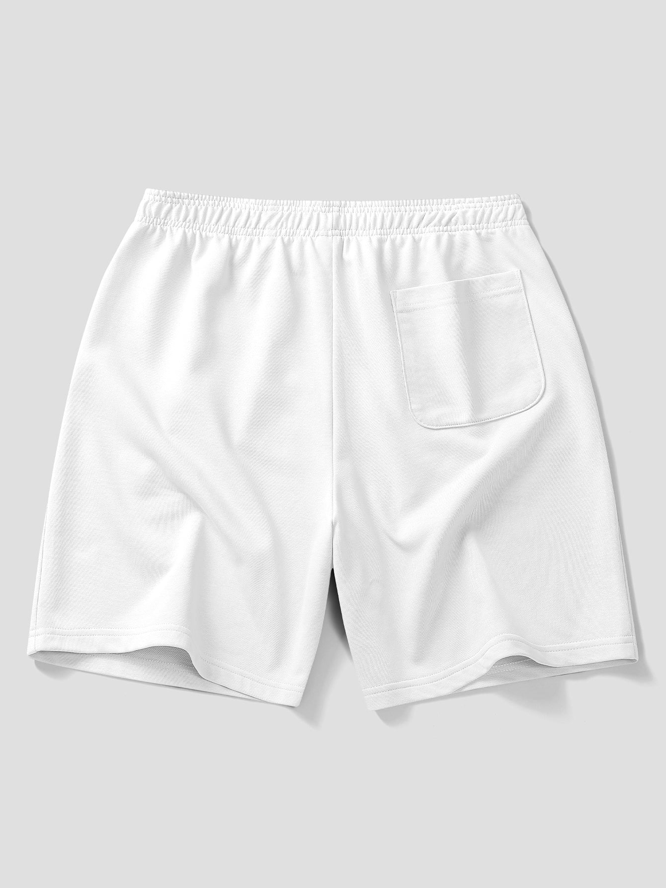 Relax Fit 2 In 1 Notched Collar T-Shirt & Cotton Drawstring 7" Shorts - Image 15