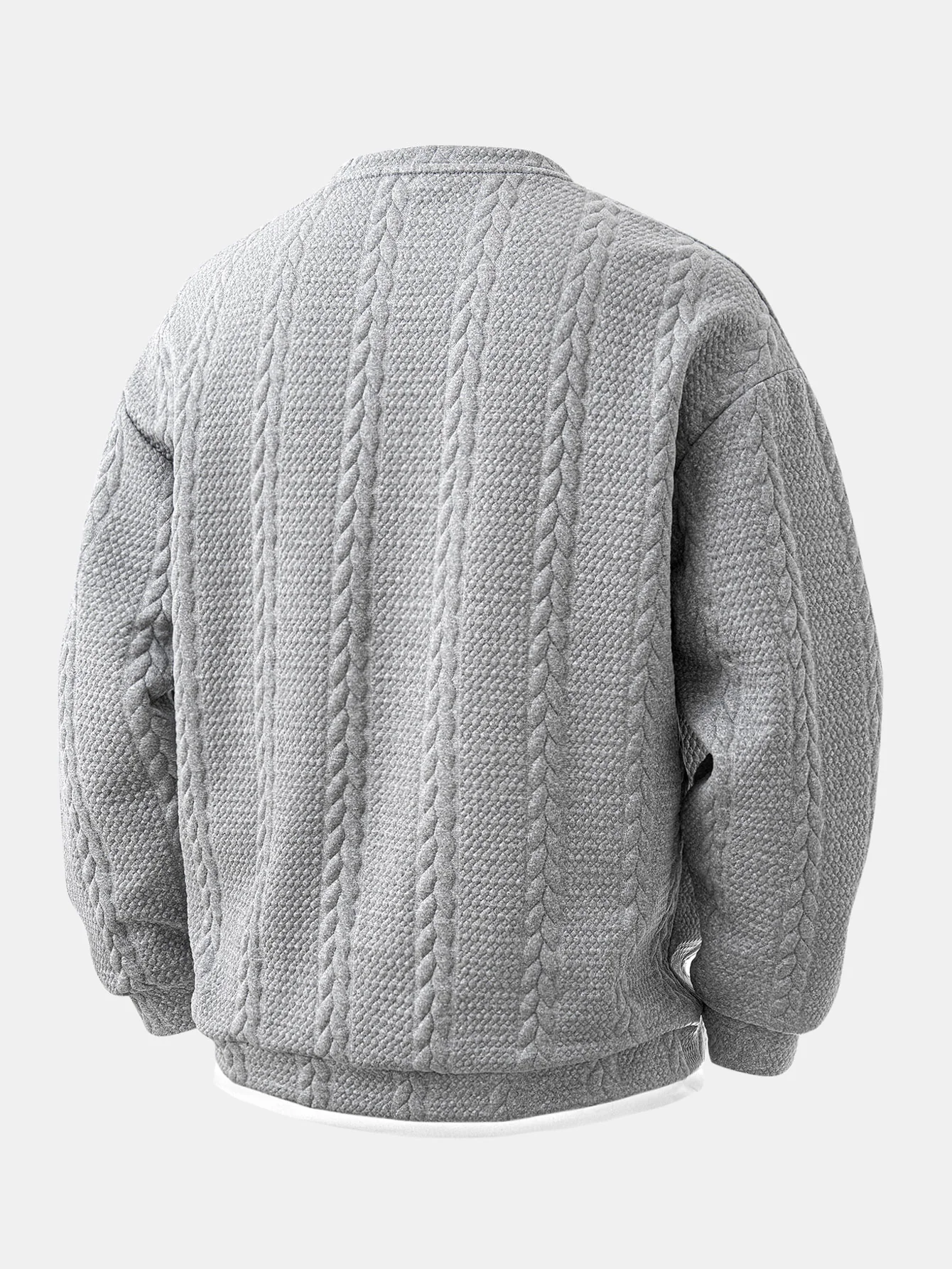 Relax Fit 2-in-1 Twist Jacquard Sweatshirt - Image 4