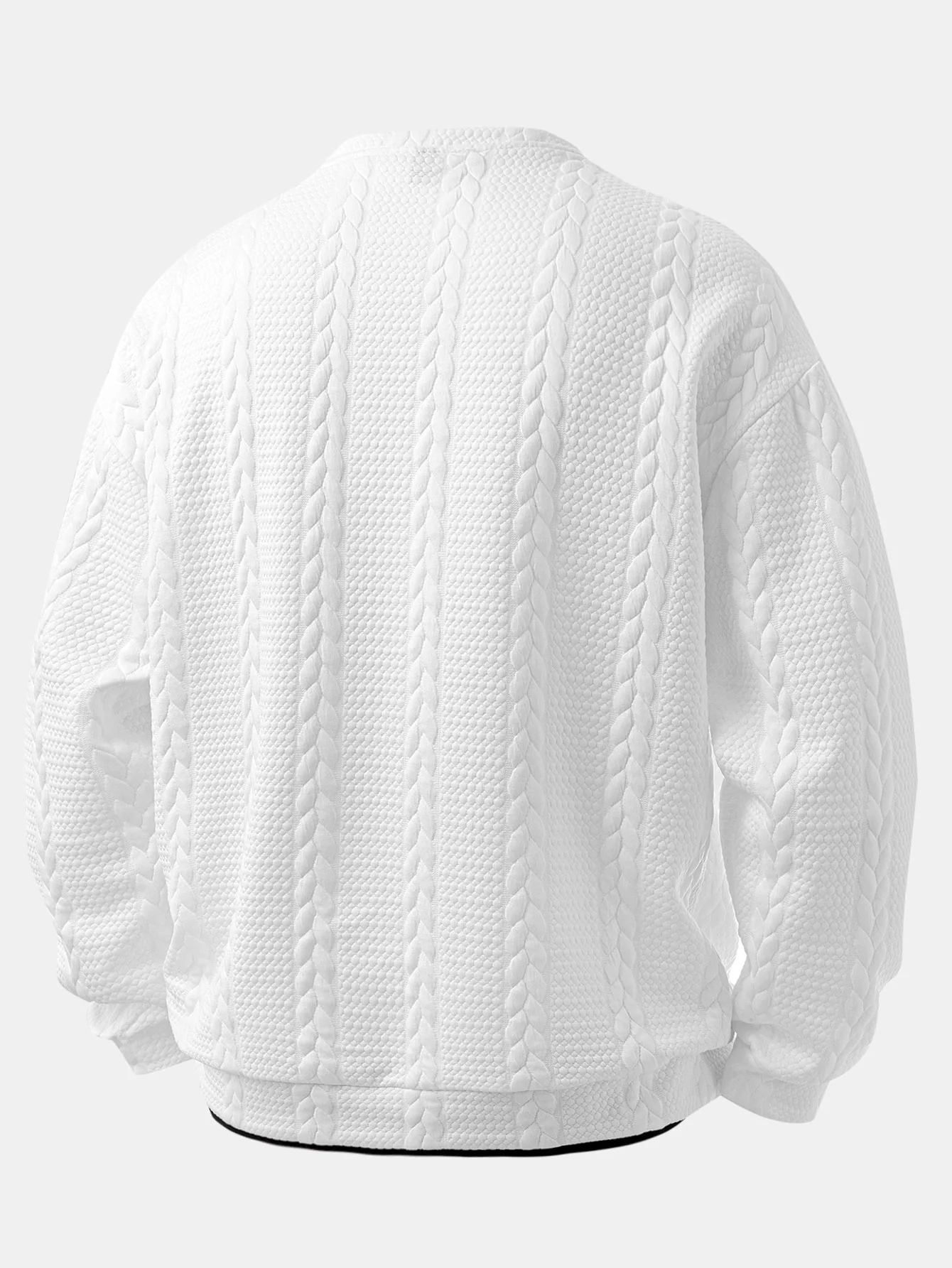 Relax Fit 2-in-1 Twist Jacquard Sweatshirt - Image 6