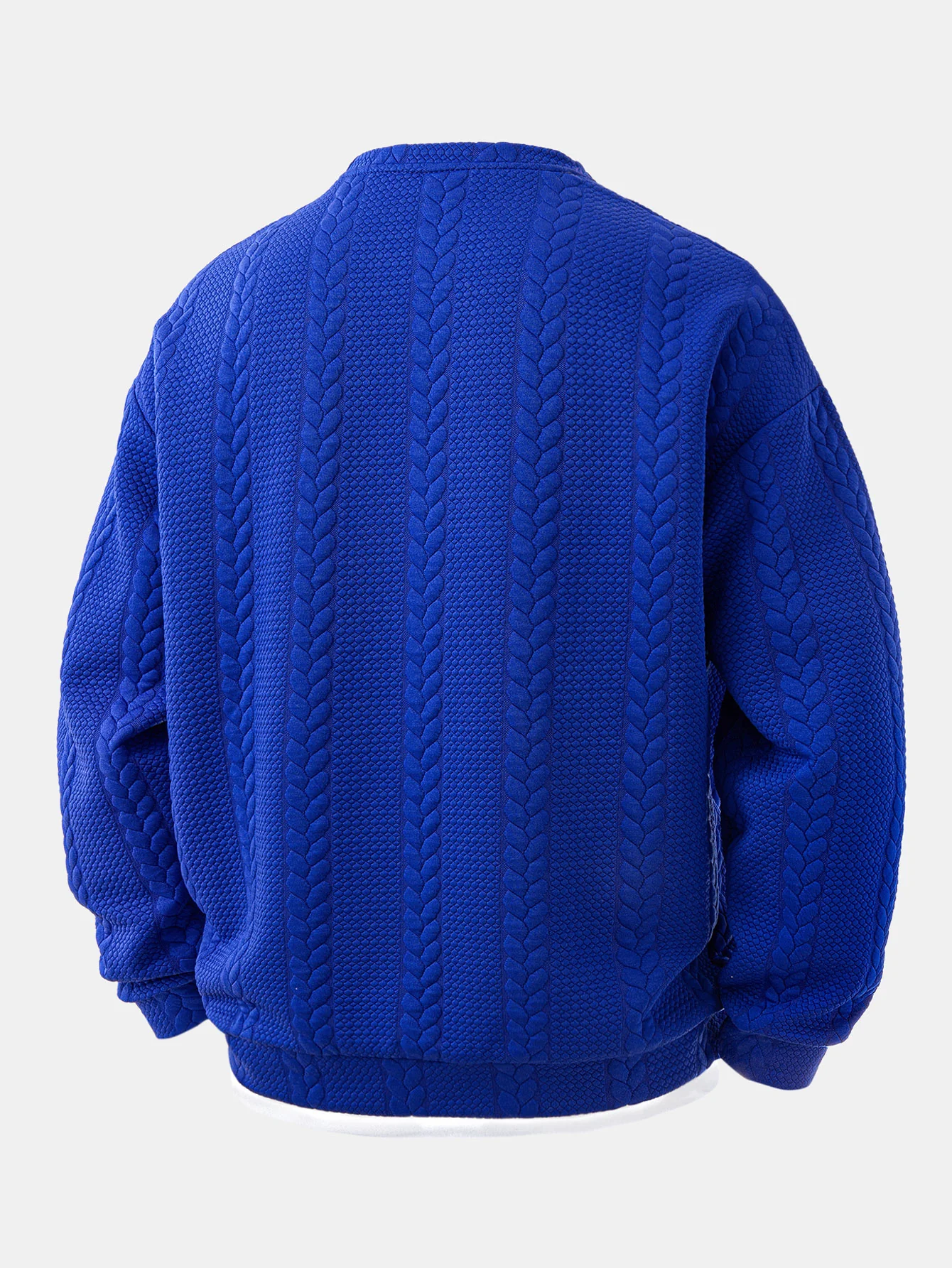 Relax Fit 2-in-1 Twist Jacquard Sweatshirt - Image 8
