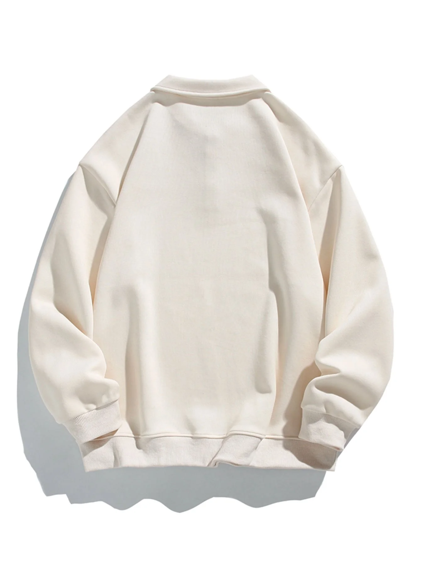 Relax Fit Basic Polo Sweatshirt - Image 4