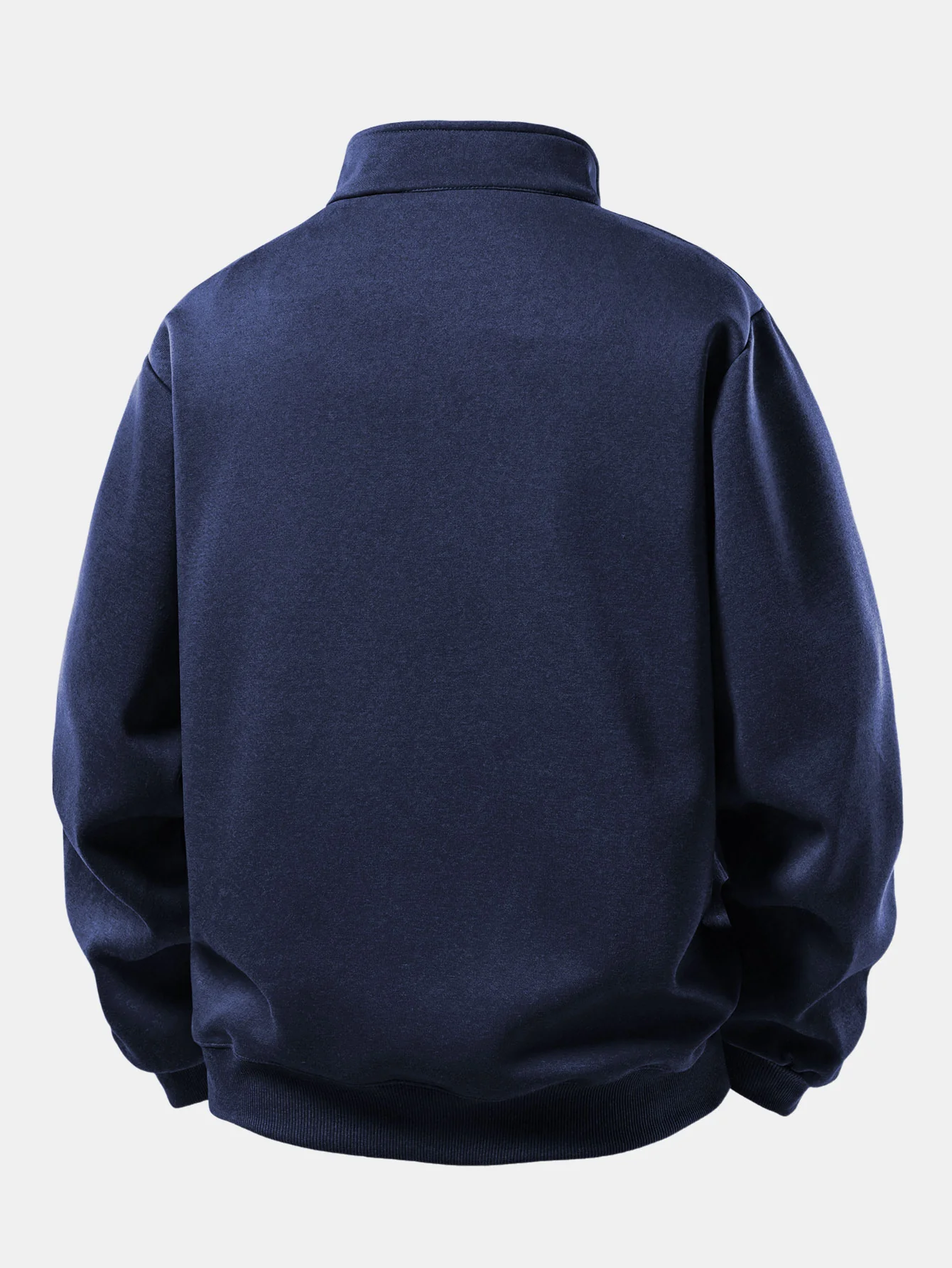 Relax Fit Mountain Print Quarter Zip Sweatshirt - Image 2