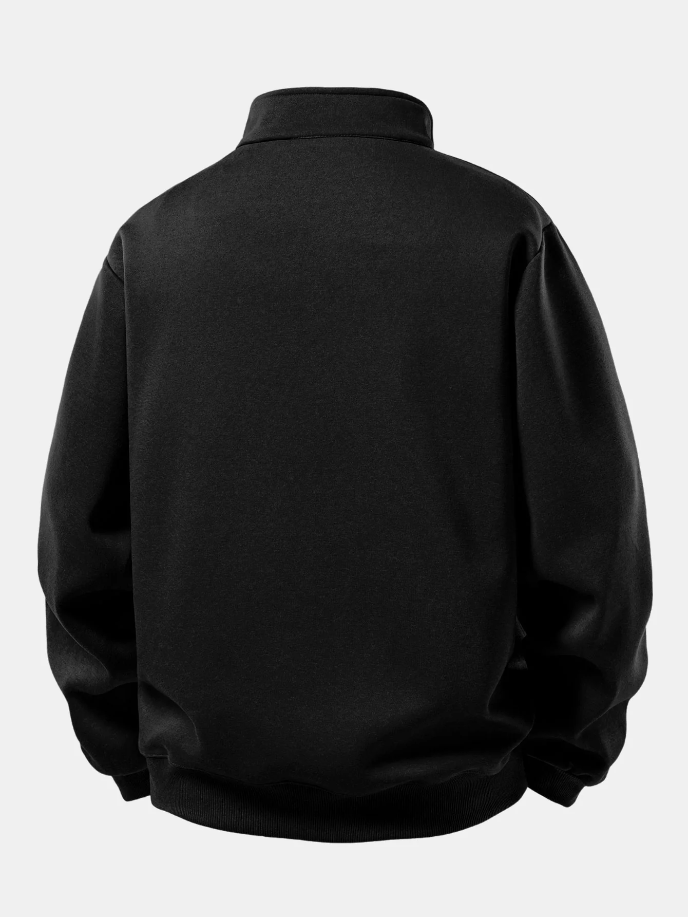 Relax Fit Mountain Print Quarter Zip Sweatshirt - Image 6