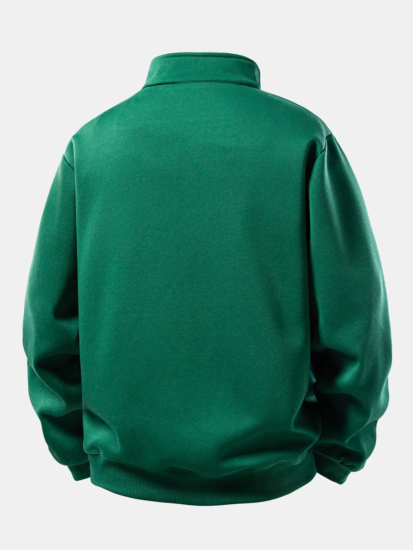 Relax Fit Mountain Print Quarter Zip Sweatshirt - Image 4