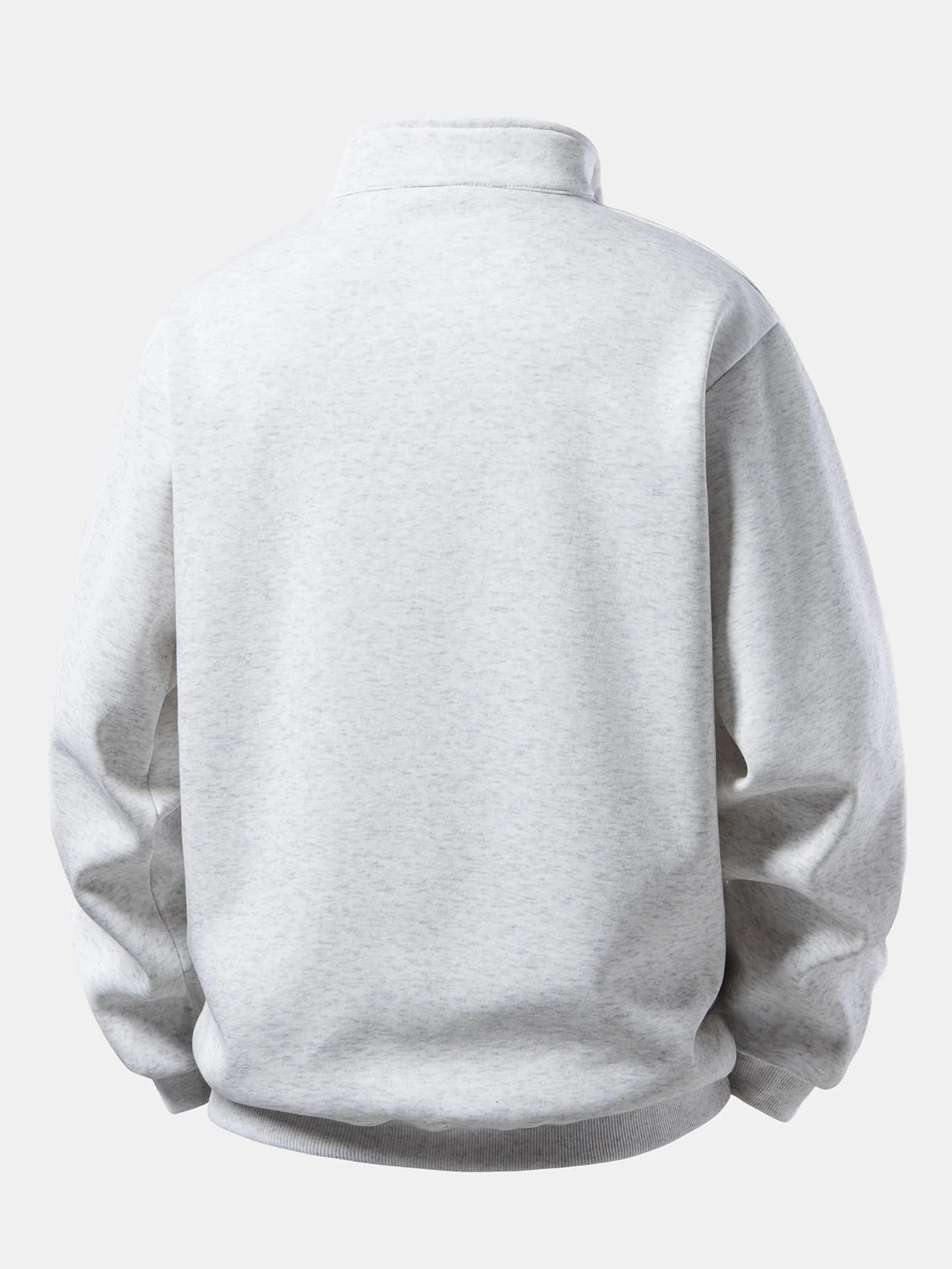 Relax Fit Mountain Print Quarter Zip Sweatshirt - Image 8