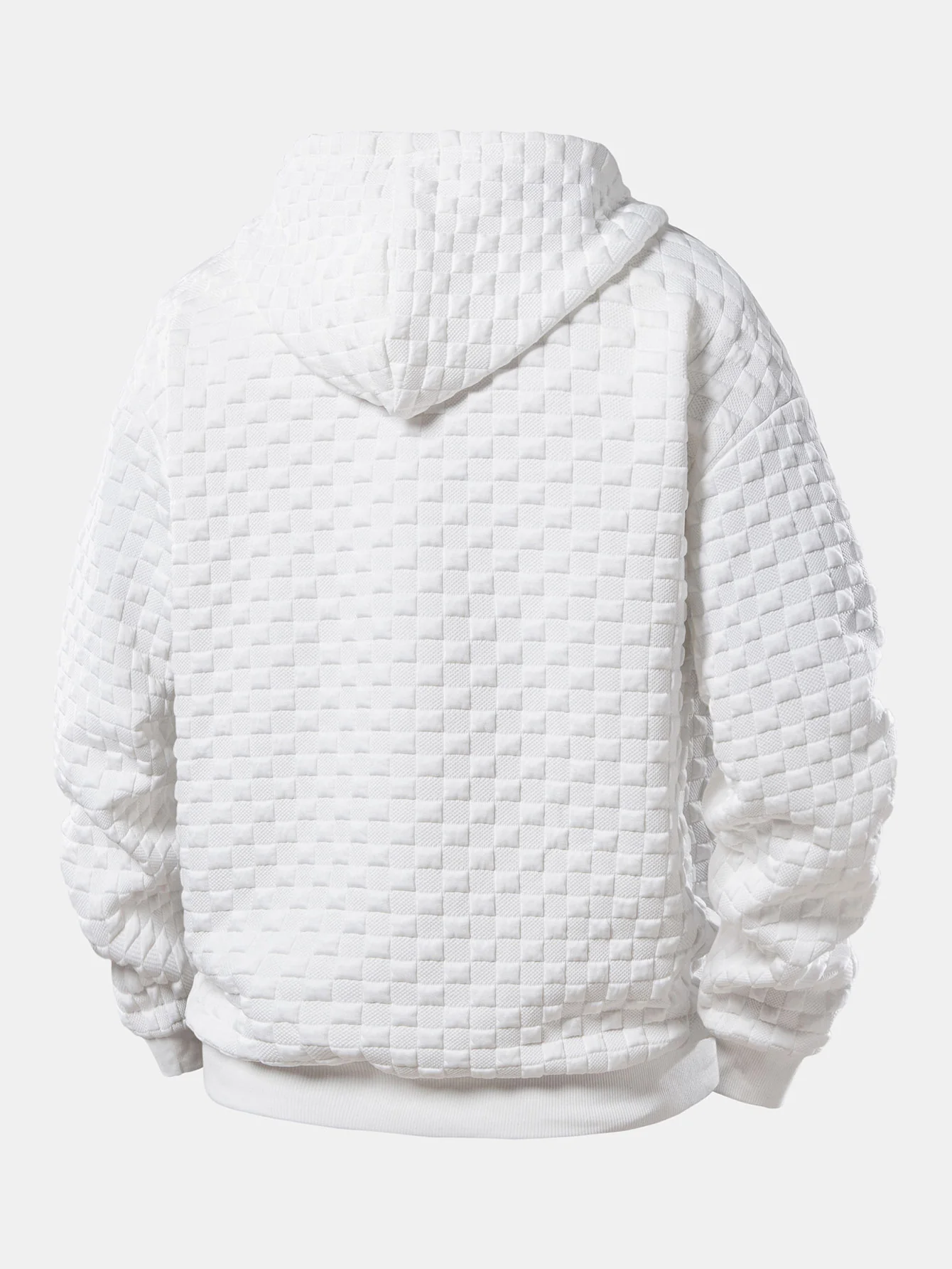 Relax Fit Checkerboard Jacquard Hoodie & Jogging Pants - Image 4