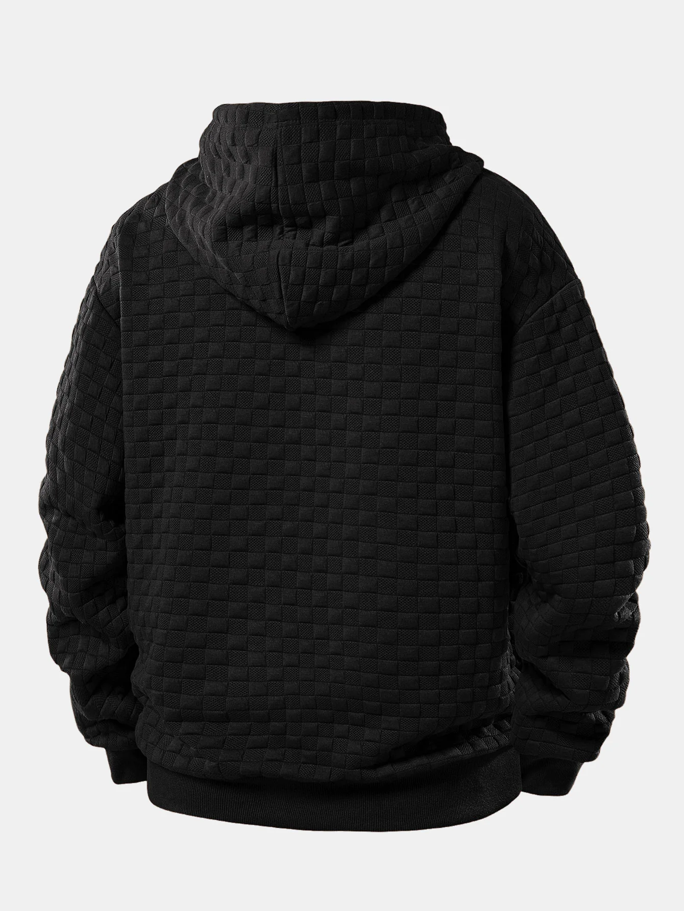 Relax Fit Checkerboard Jacquard Hoodie & Jogging Pants - Image 6