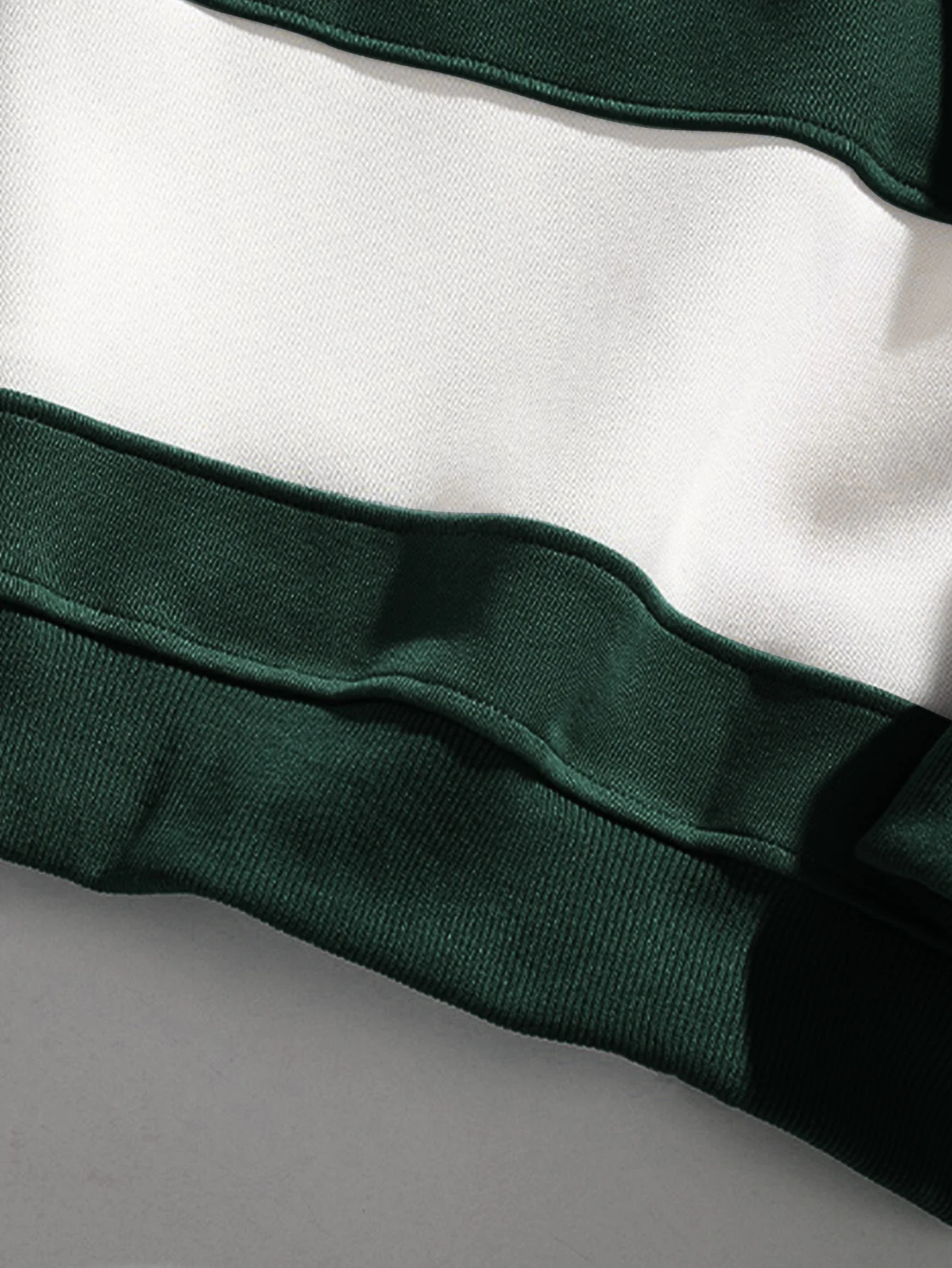 Relaxed Fit Farbblock Rundhals Sweatshirt - Image 10