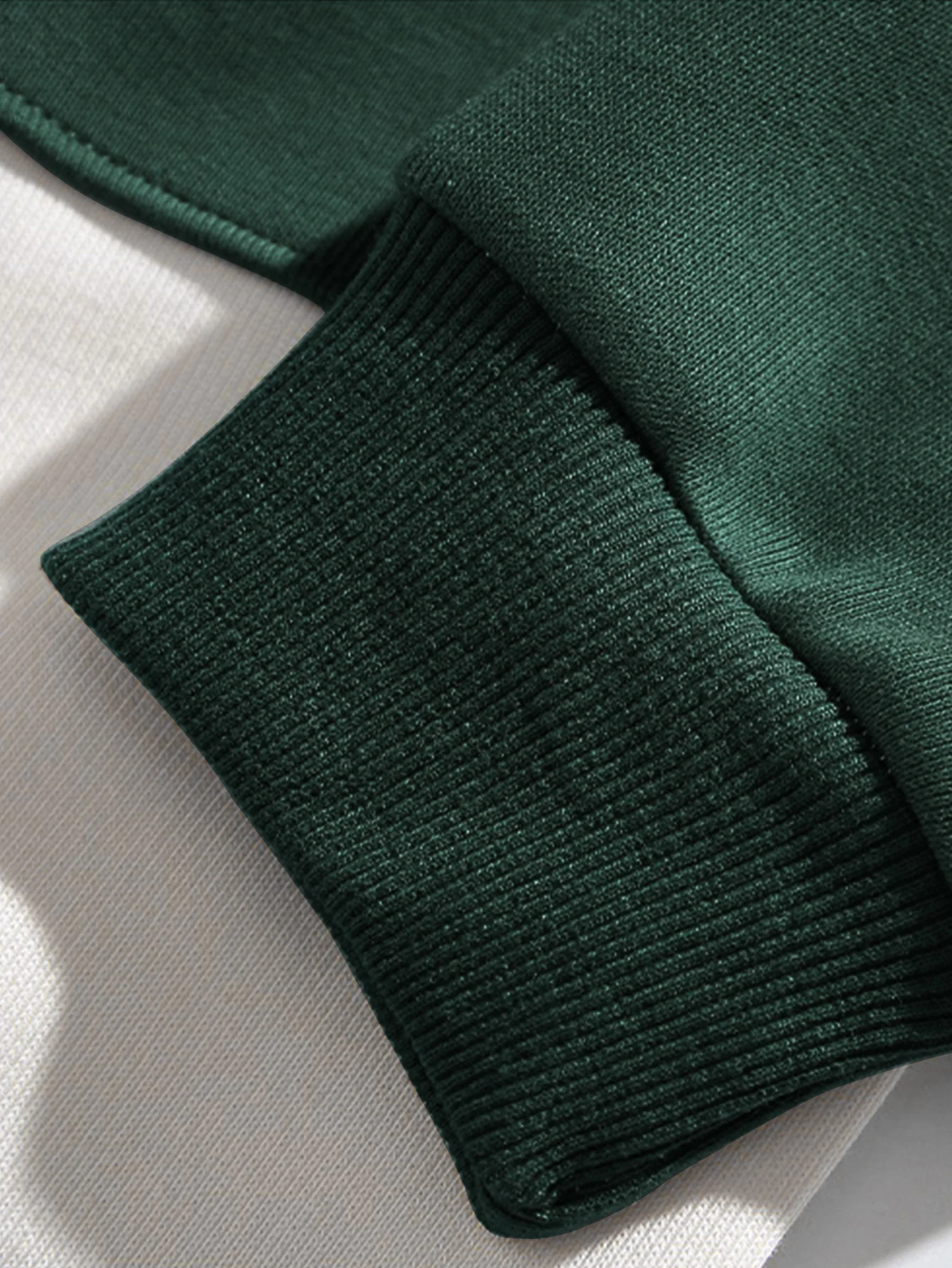 Relaxed Fit Farbblock Rundhals Sweatshirt - Image 11
