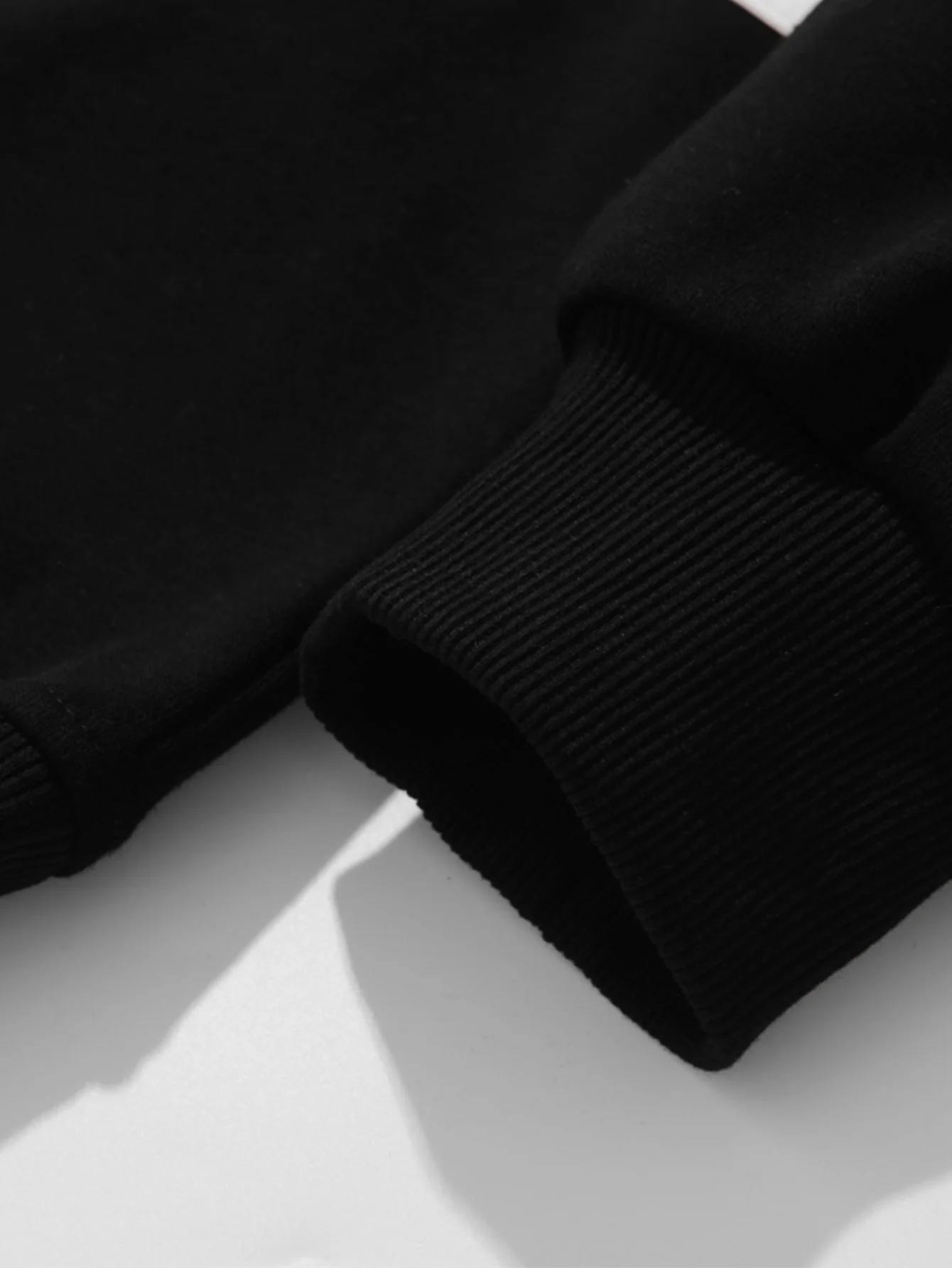 Relax Fit Farbe Block Patchwork Poloshirts Sweatshirt & Schlitzsaum Streifenhose - Image 22