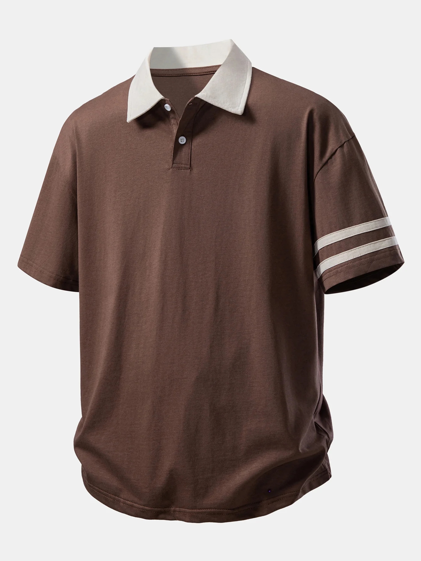 Relax Fit Contrast Collar Polo Shirt