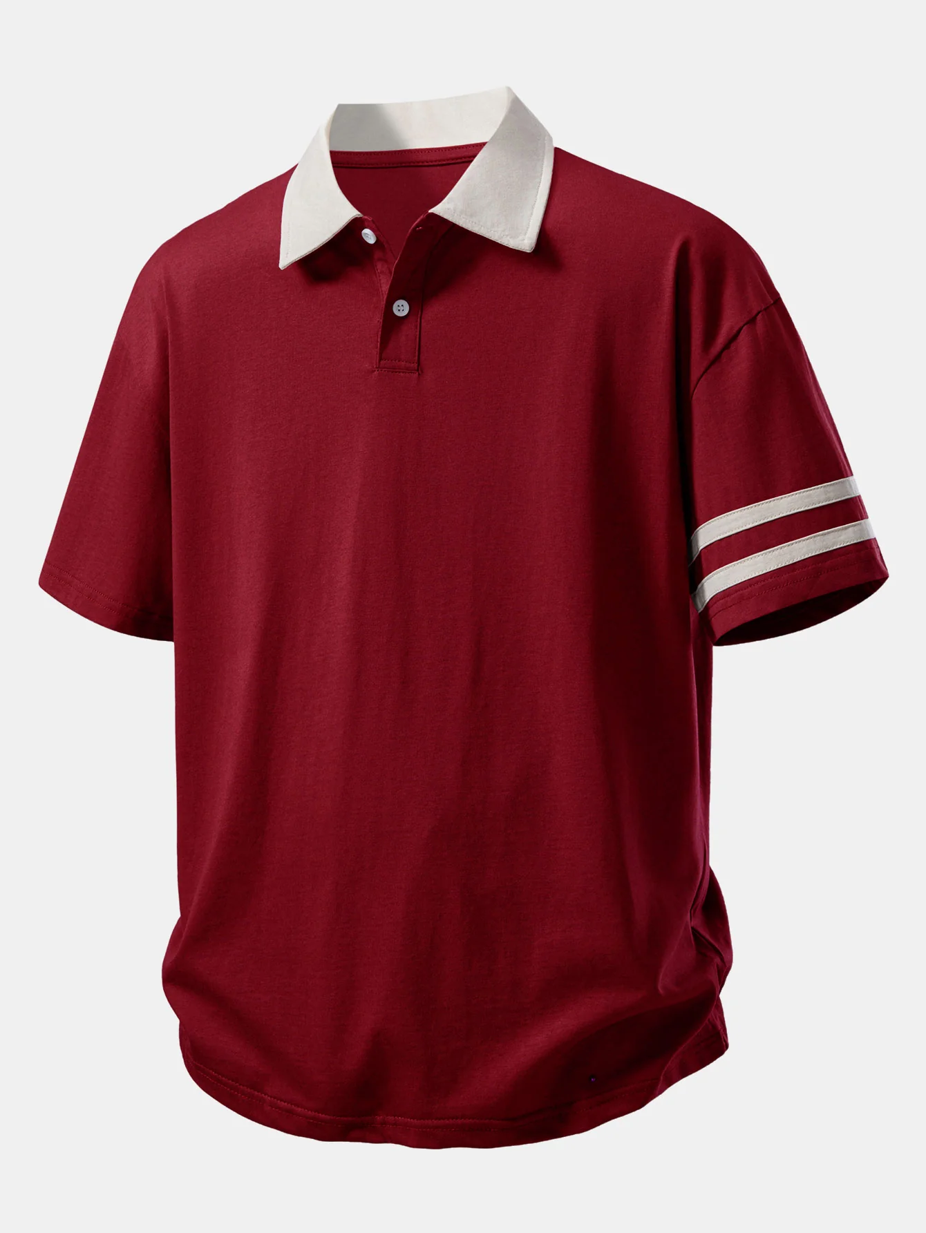 Relax Fit Contrast Collar Polo Shirt - Image 11