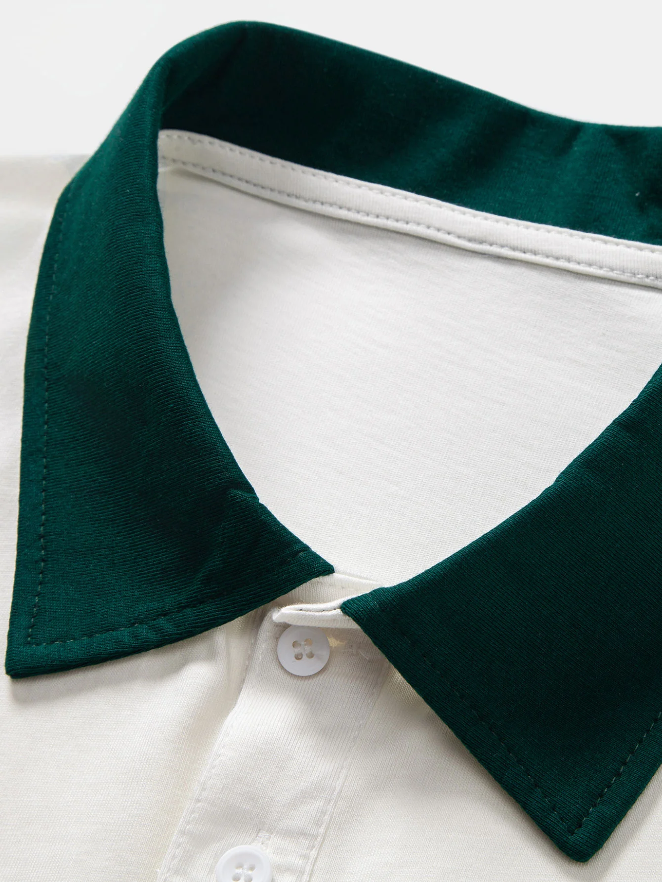 Relax Fit Contrast Collar Polo Shirt & Cotton Drawstring 7" Shorts - Image 16