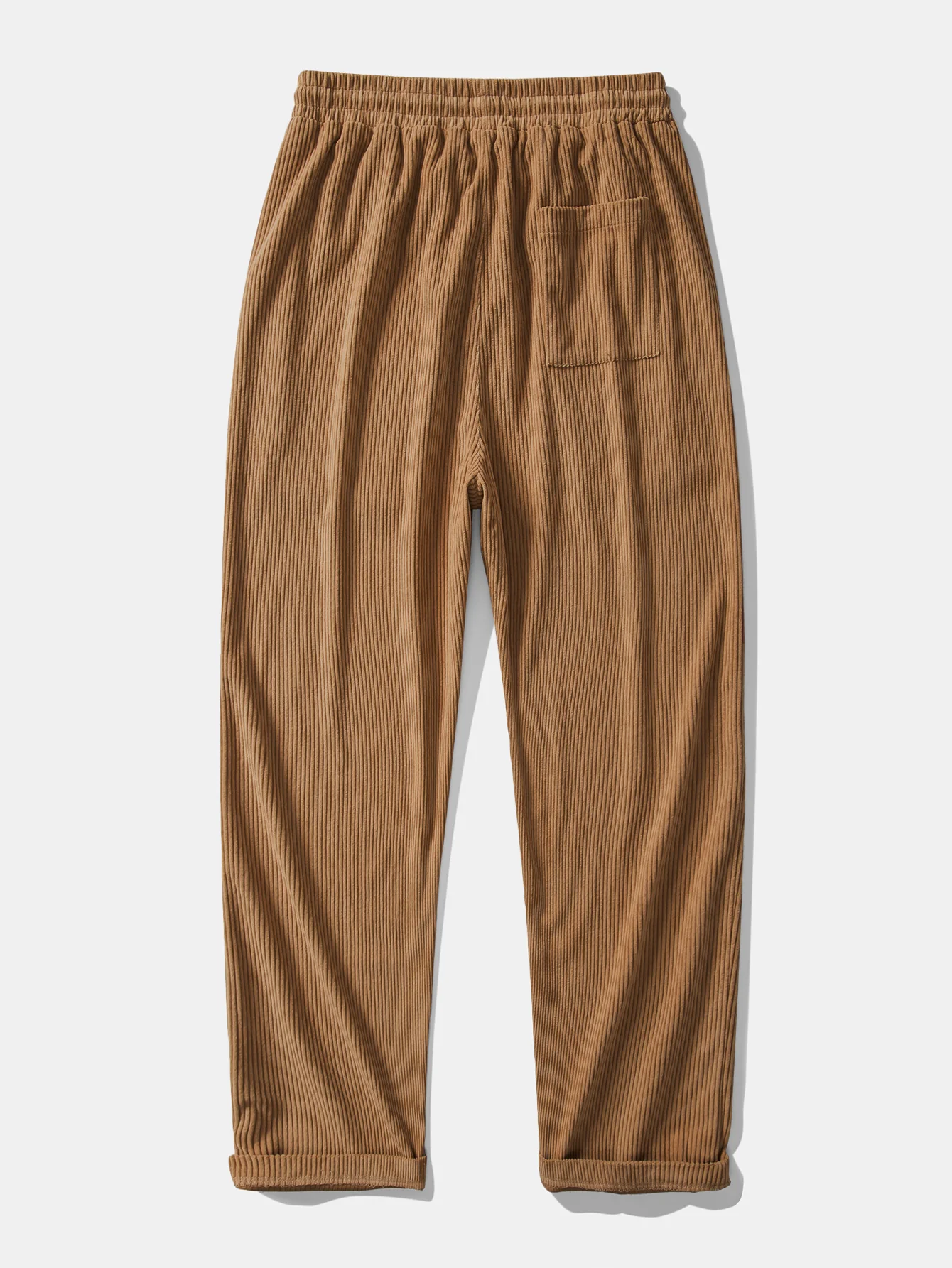 Relaxed Fit Kontrast Corduroy Poloshirts Kragen Sweatshirt & Gerade Bein Corduroy Hose - Image 10