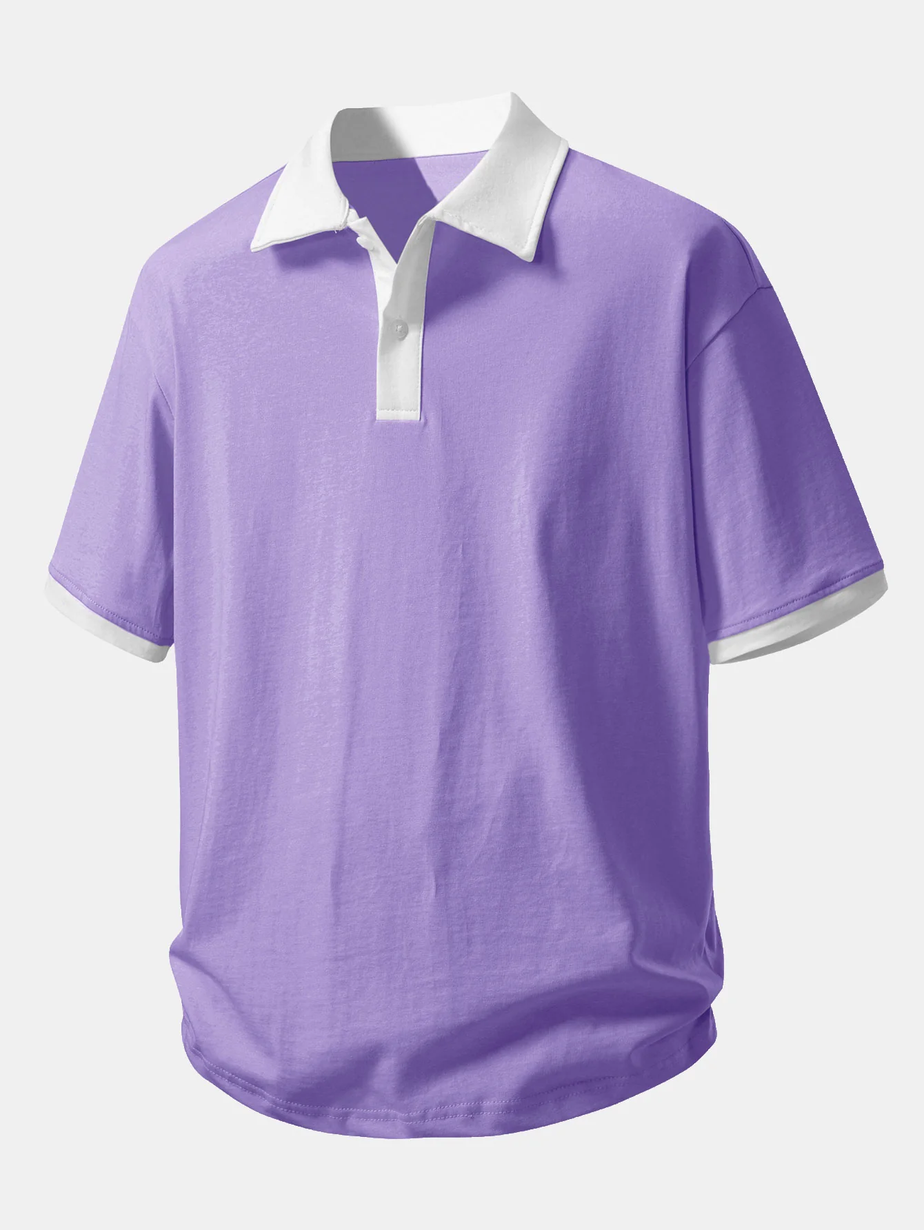 Relax Fit Contrast Cotton Polo - Image 15