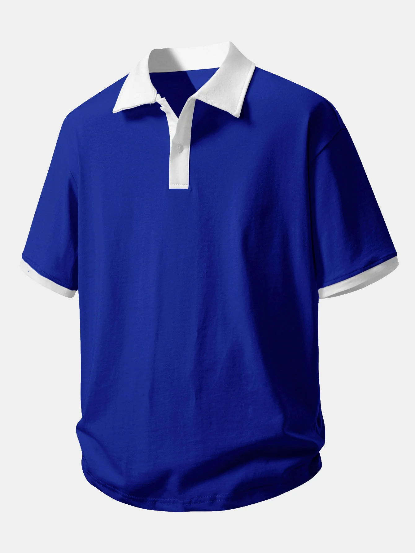 Relax Fit Contrast Cotton Polo - Image 19