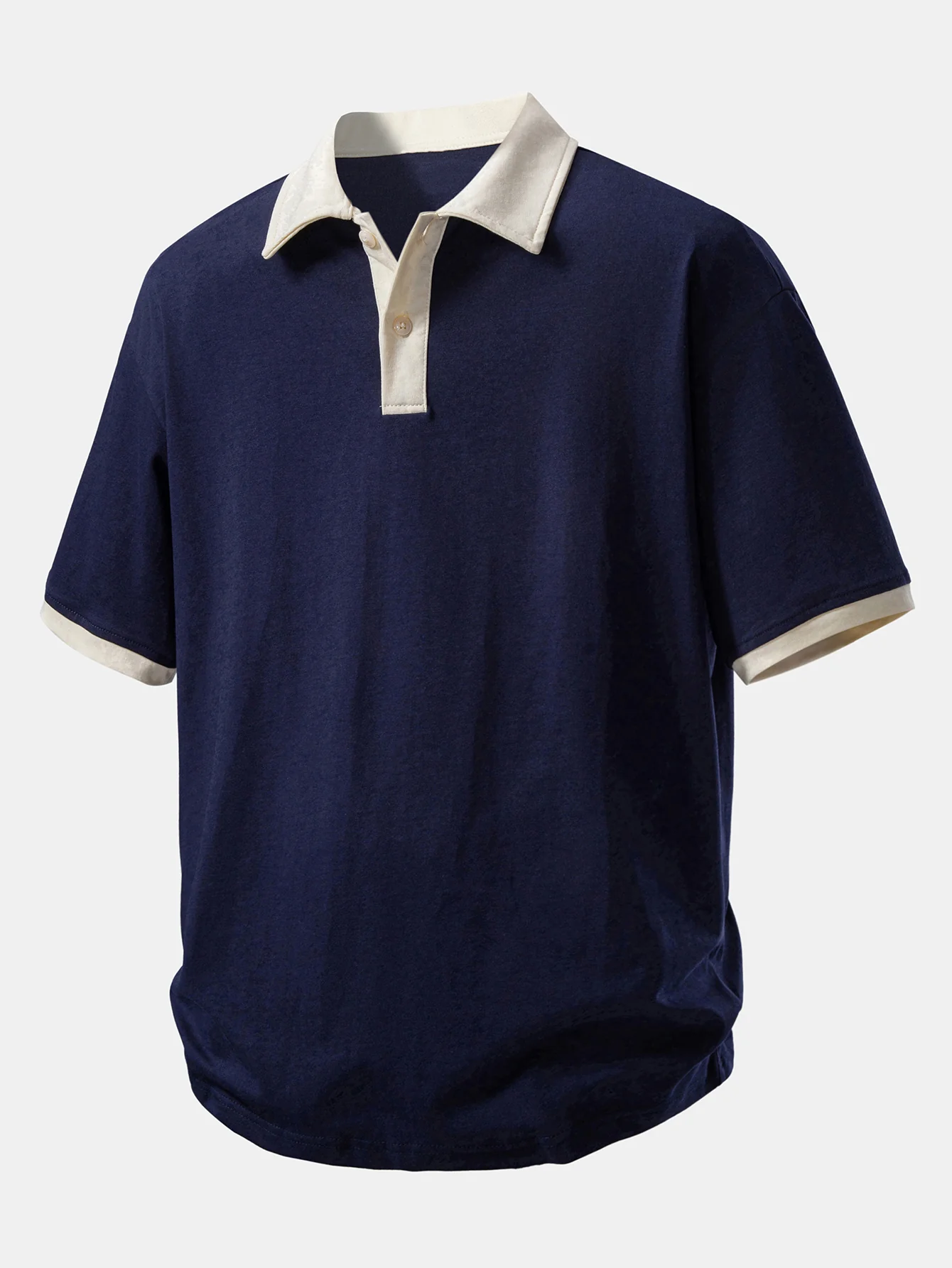 Relax Fit Contrast Cotton Polo - Image 5