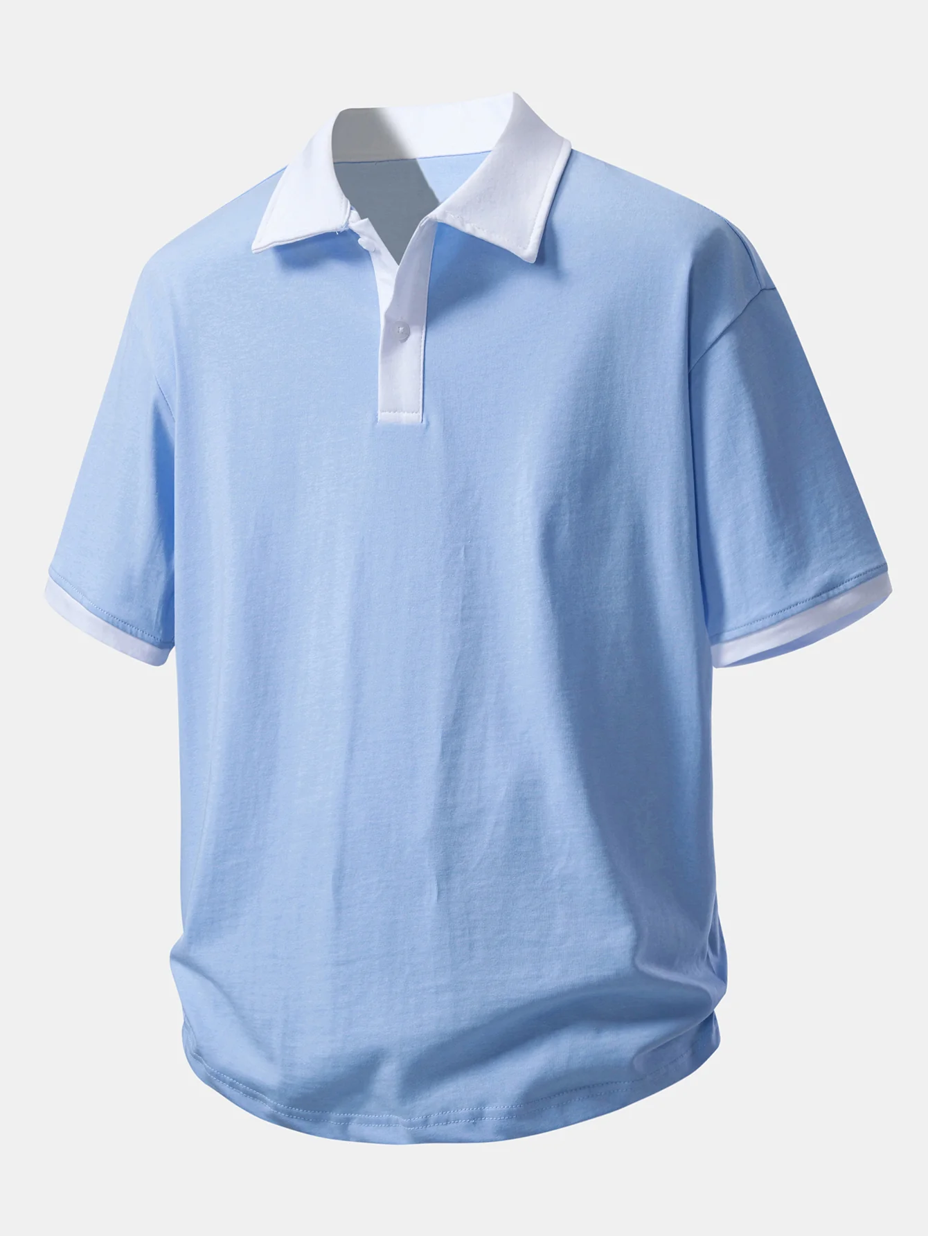 Relax Fit Contrast Cotton Polo - Image 13