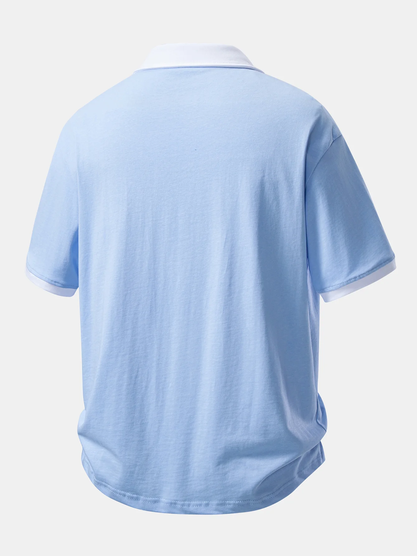 Relax Fit Contrast Cotton Polo - Image 14