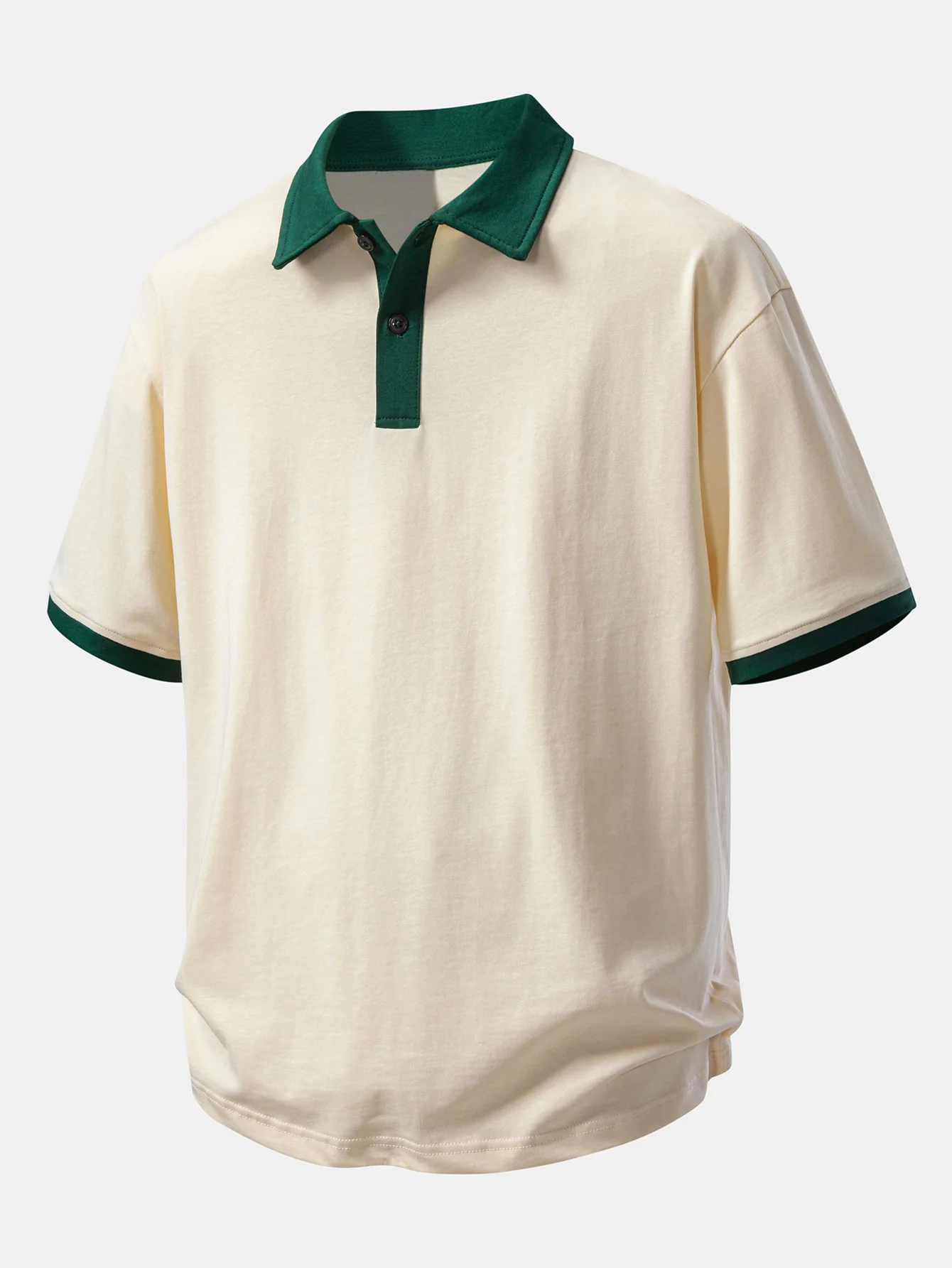 Relax Fit Contrast Cotton Polo - Image 7