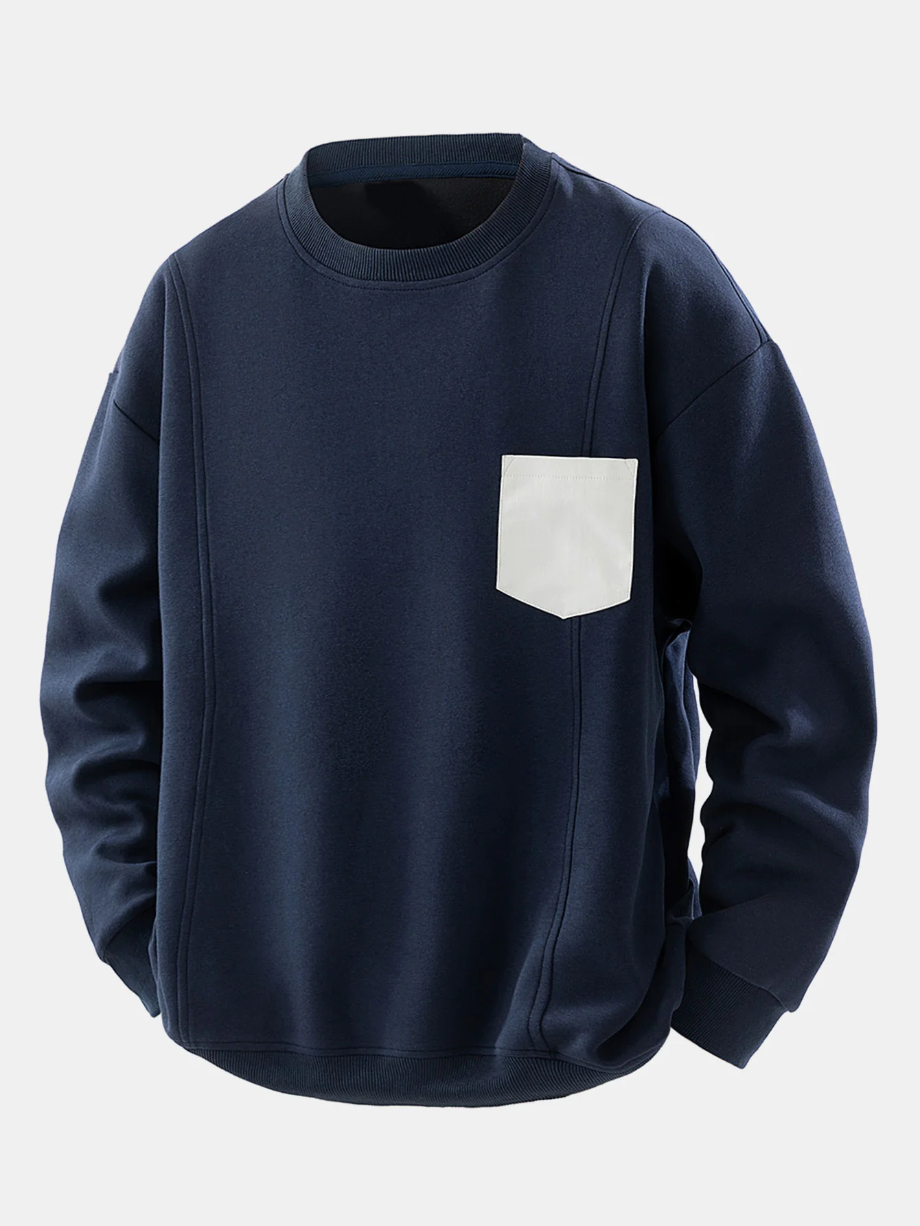 Relax Fit Contrast Pocket Sweatshirt - Image 2