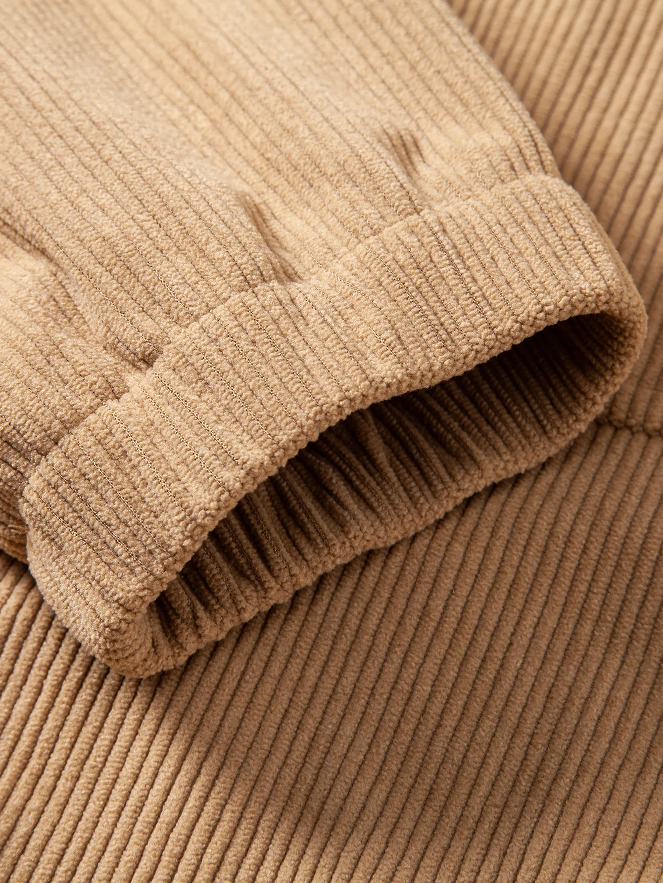 Relax Fit Corduroy Half-Zip Hooded Pullover & Straight Leg Corduroy Pants - Image 17