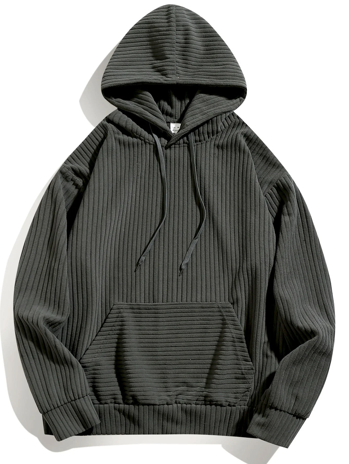 Relaxed Fit Corduroy Hoodie - Image 3