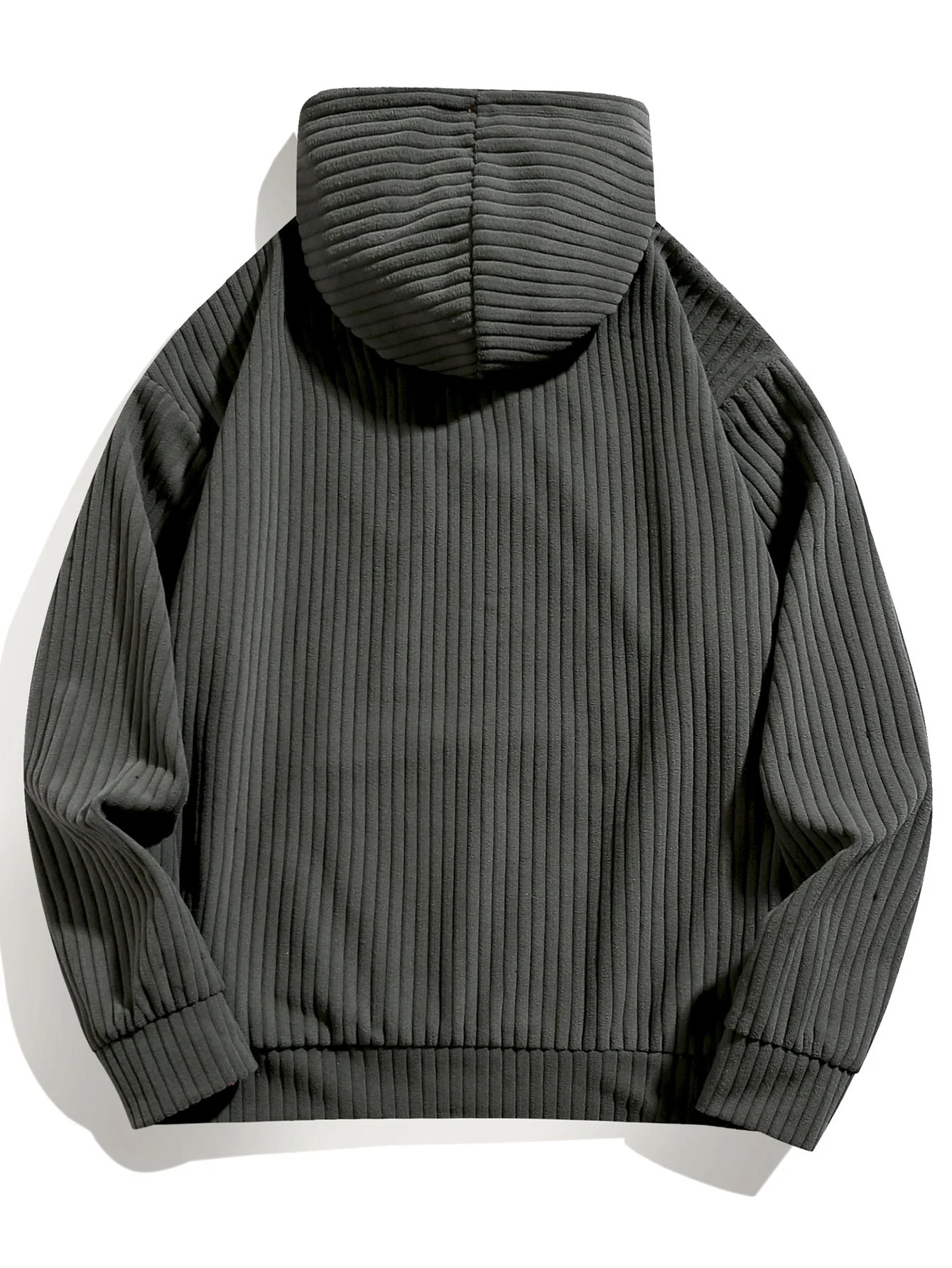 Relaxed Fit Corduroy Hoodie - Image 4