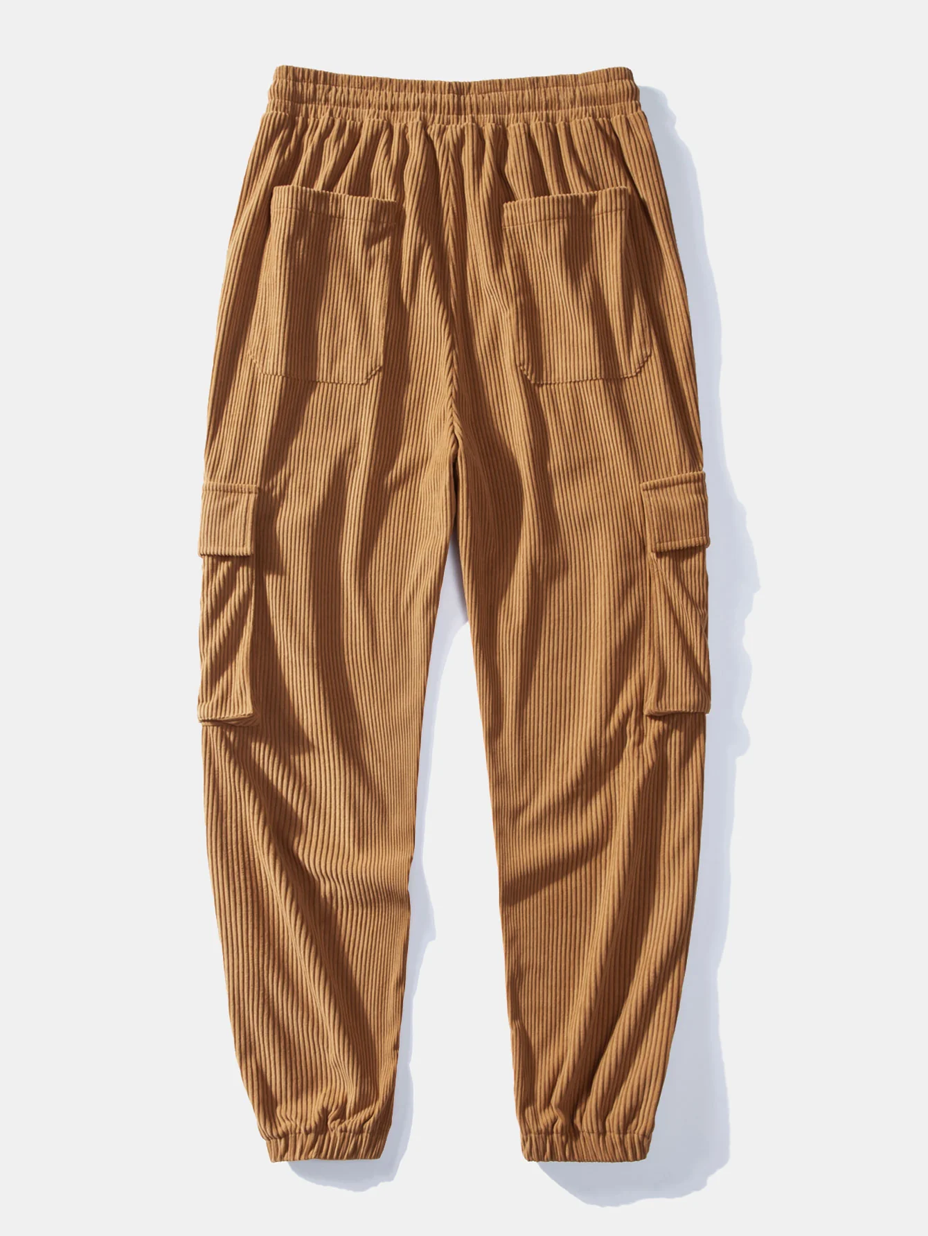 Entspannte Passform Corduroy Karo Patchwork Hemd & Kordelzug Corduroy Cargo Jogginghose - Image 11