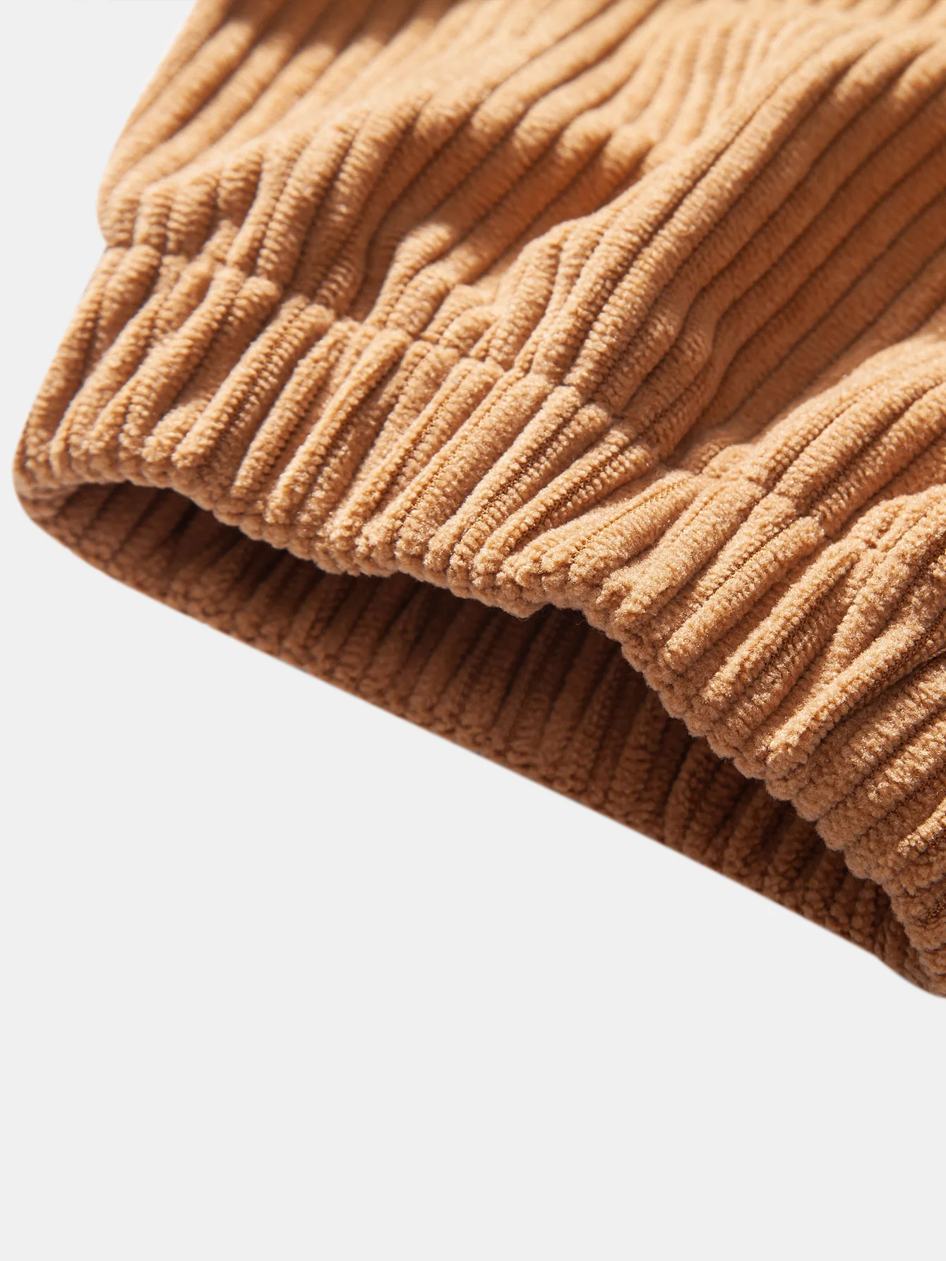 Entspannte Passform Corduroy Karo Patchwork Hemd & Kordelzug Corduroy Cargo Jogginghose - Image 16