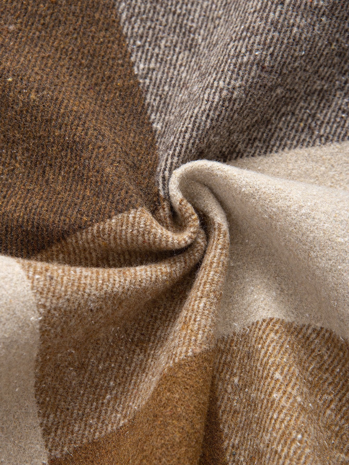 Entspannte Passform Corduroy Karo Patchwork Hemd & Kordelzug Corduroy Cargo Jogginghose - Image 9