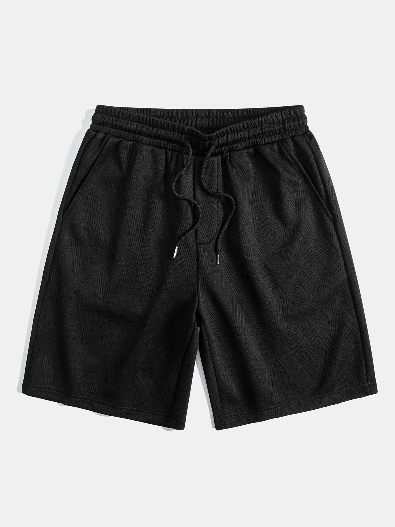 Relax Fit Diamond Jacquard T-Shirt & Diamond Jacquard Shorts - Image 10