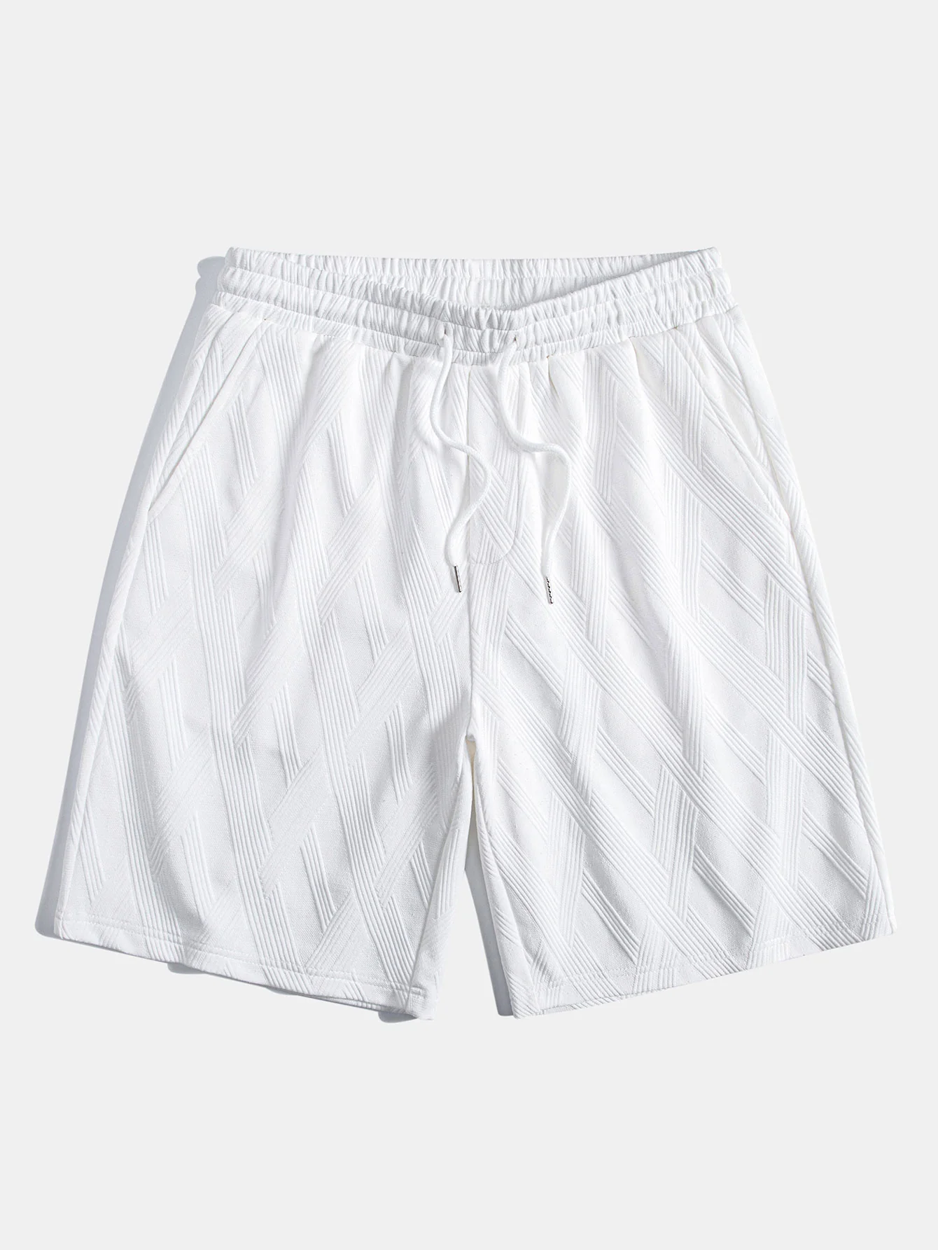 Relax Fit Diamond Jacquard T-Shirt & Diamond Jacquard Shorts - Image 12