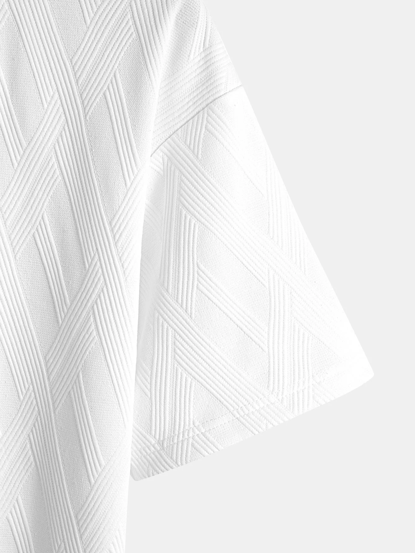 Relax Fit Diamond Jacquard T-Shirt & Diamond Jacquard Shorts - Image 15
