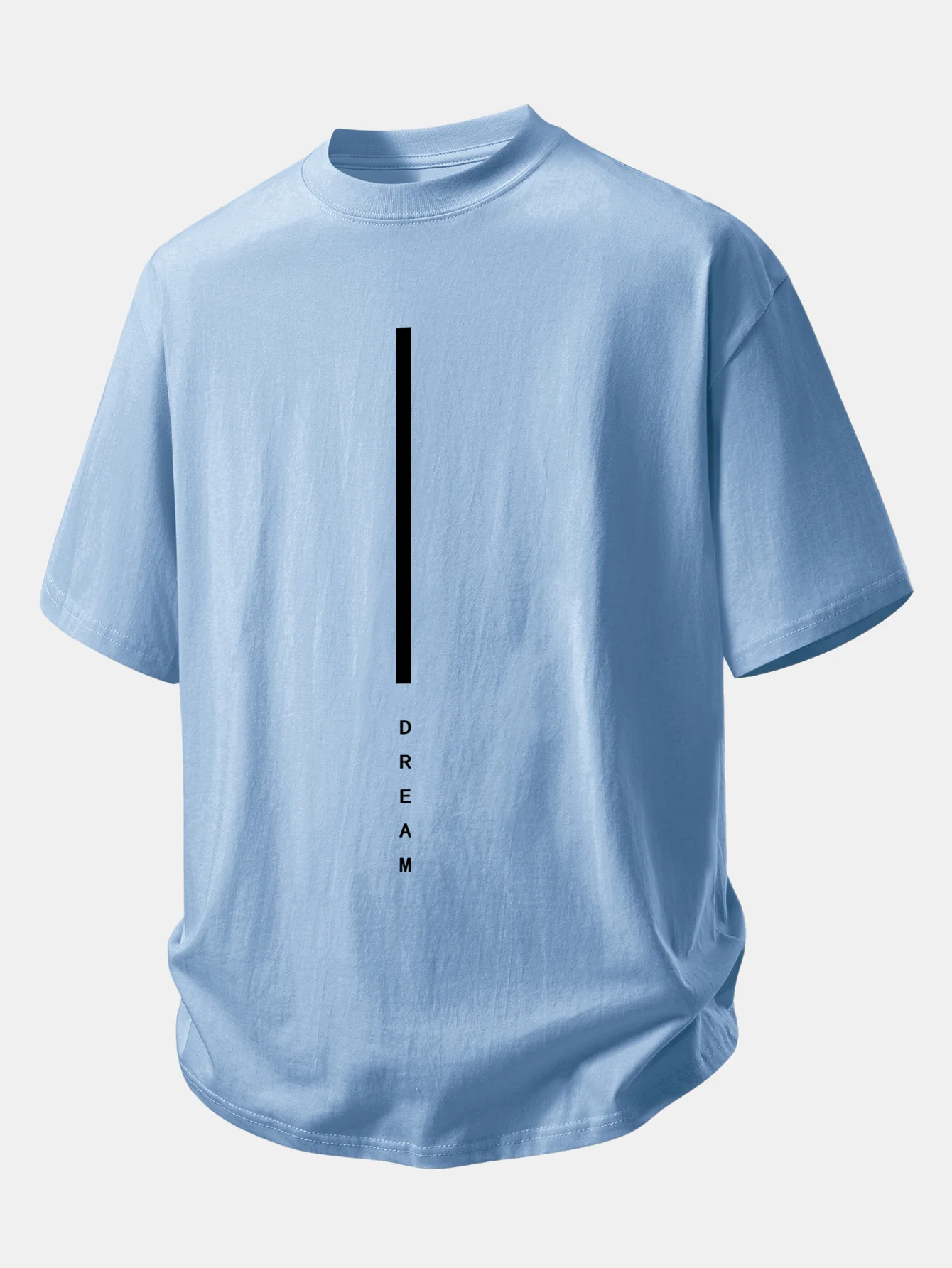 Relax Fit Dream Stripe Print Cotton T-Shirt - Image 11